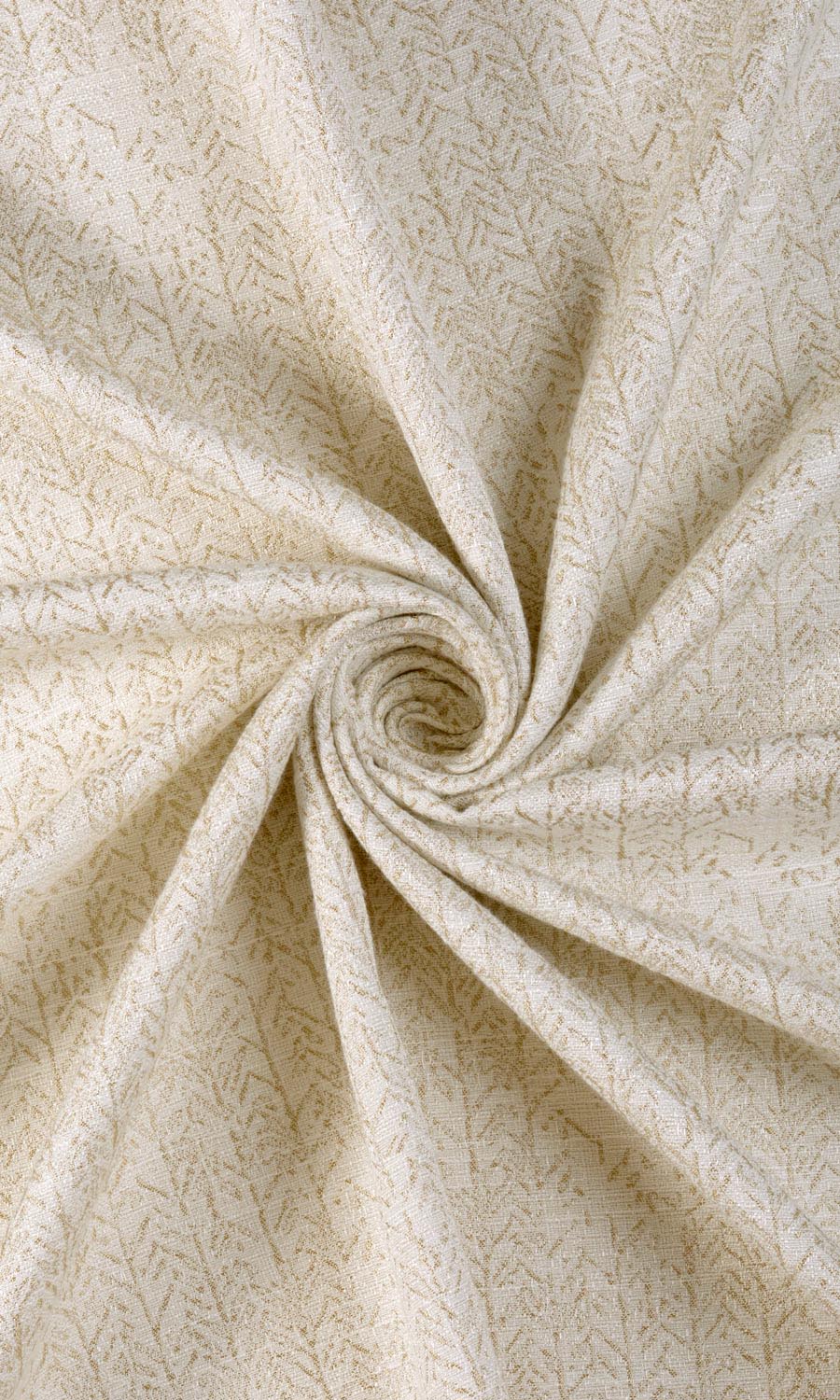 Herringbone Print Fabric Sample for Curtains & Drapes (Off White/ Pale Beige)
