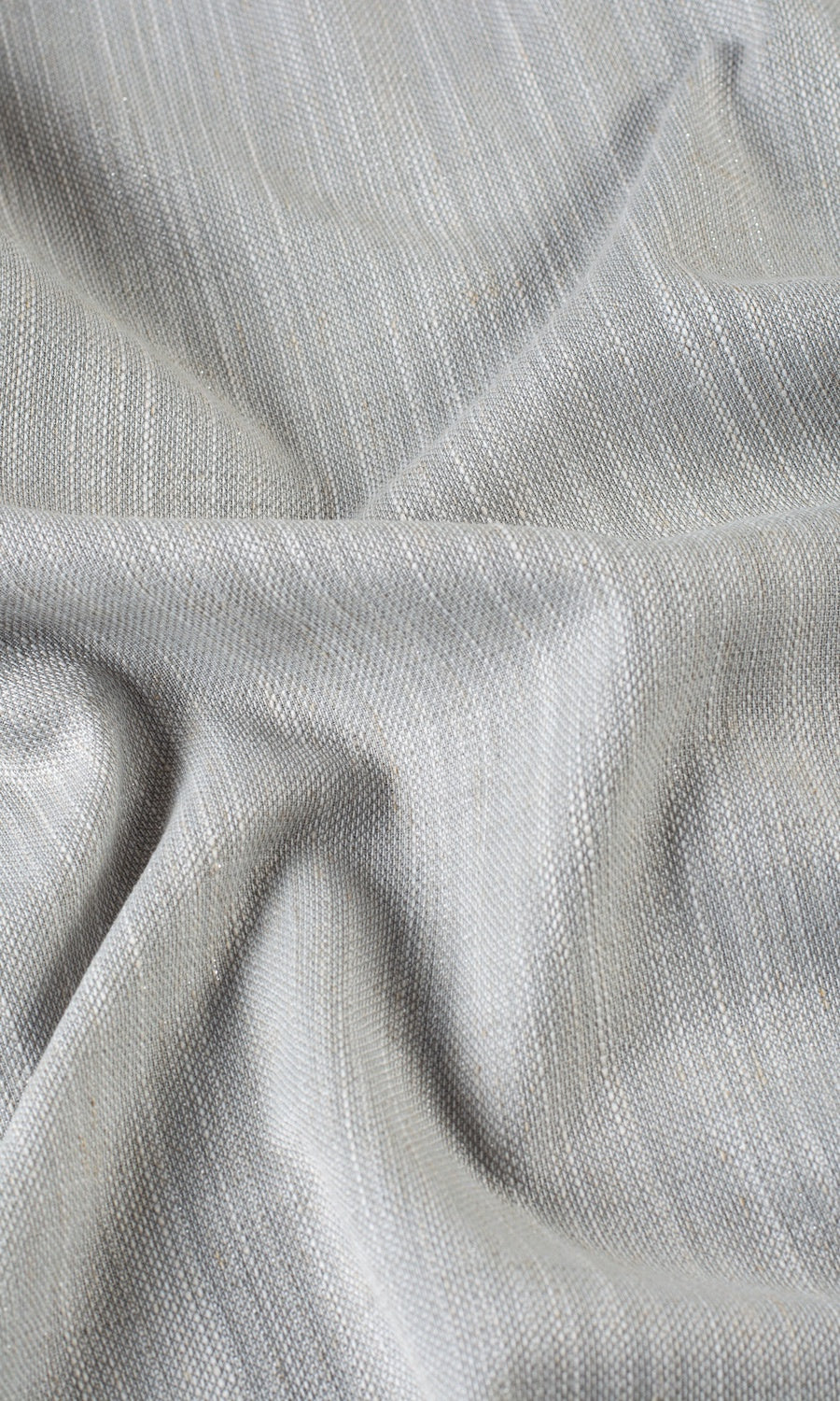 Plain Linen-Blend Fabric Sample for Curtains & Drapes (Gray)