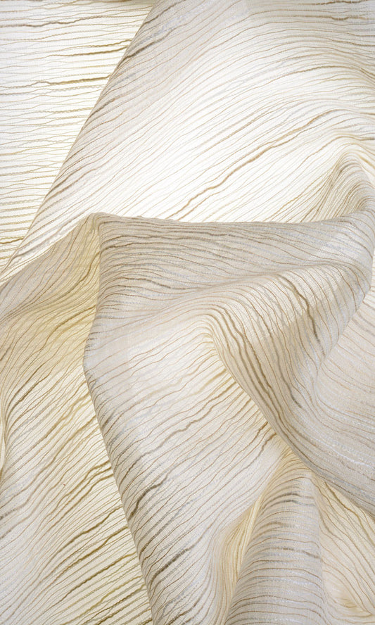 Sheer  Home Décor Fabric By the Metre (Warm Ivory)