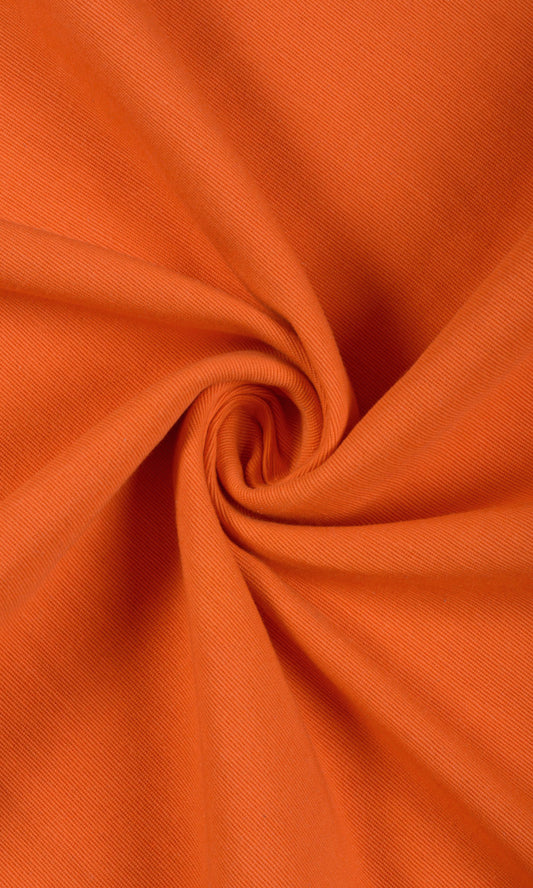 Cotton Home Décor Fabric Sample (Orange)