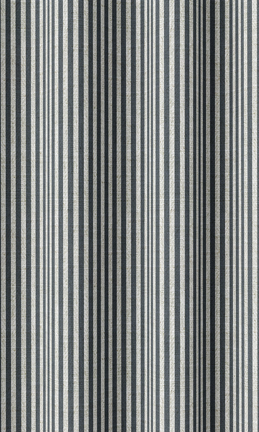 Striped Home Décor Fabric Sample (Slate Grey)