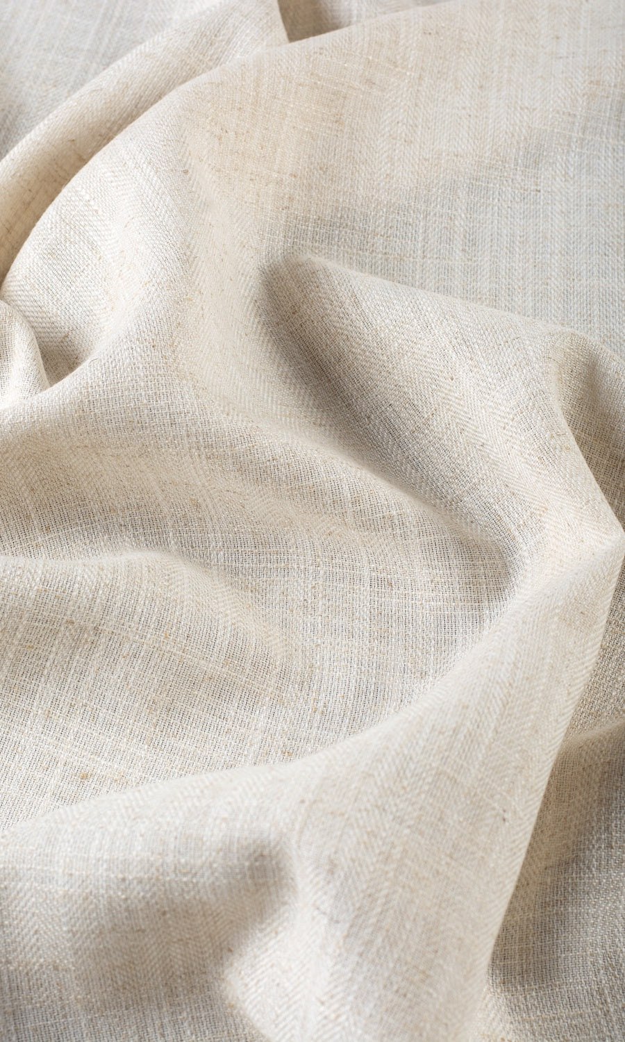 Plain Semi-Sheer Home Décor Fabric Sample (Beige)