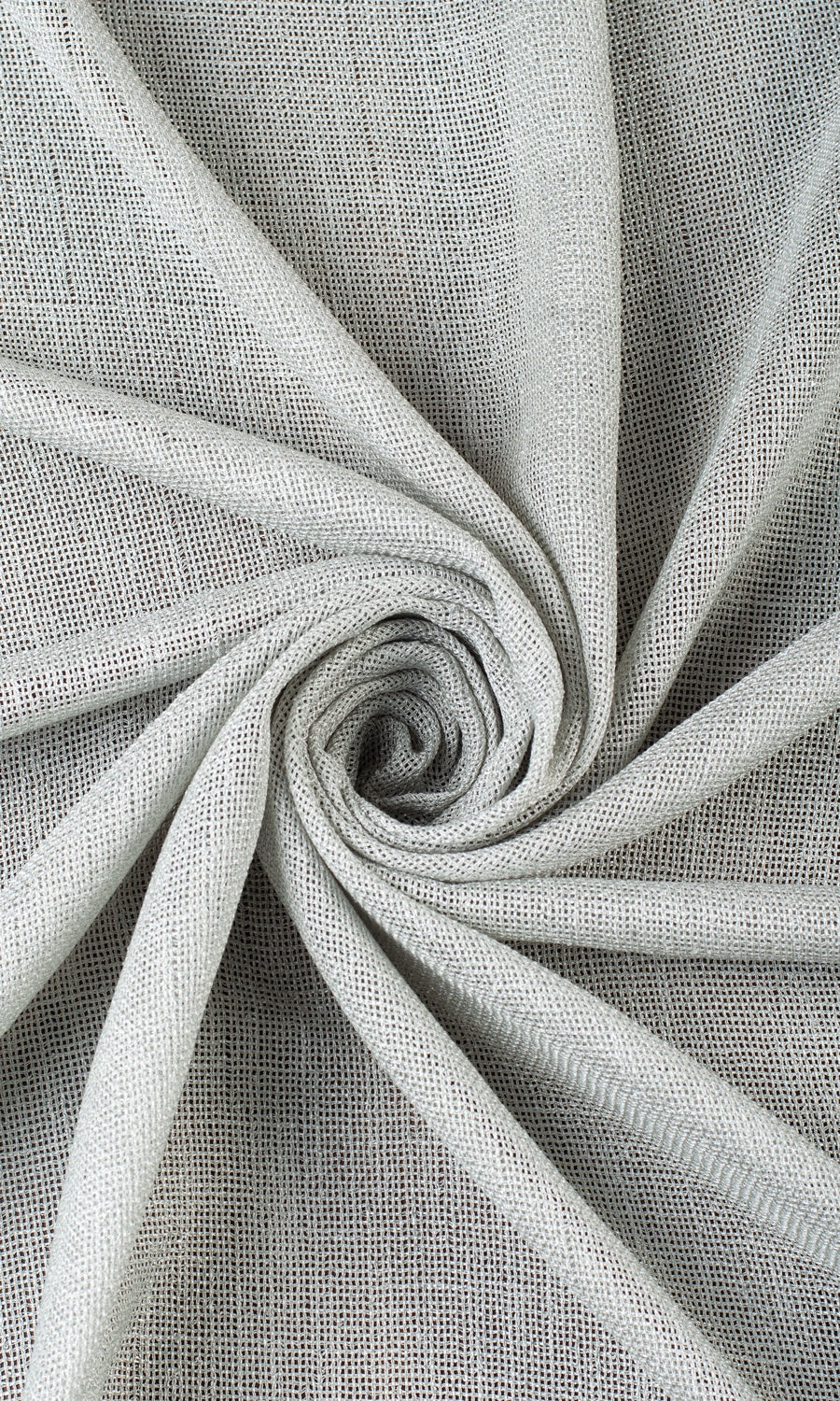 Textured Sheer Free Fabric Material Sample (Pewter Gray)