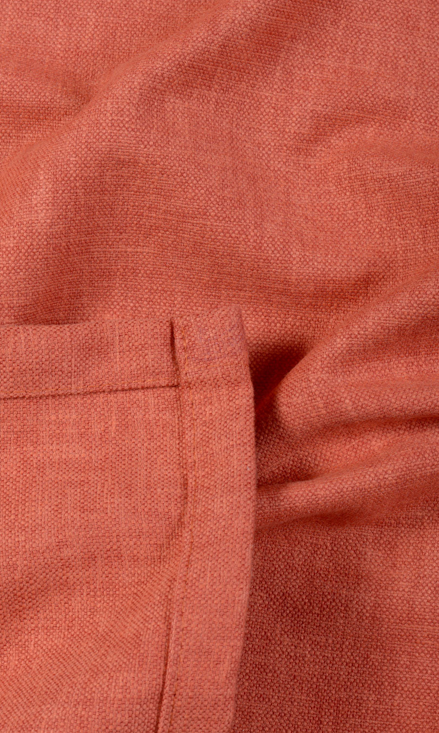 Linen-Blend Window Treatments Fabric Sample (Orange)