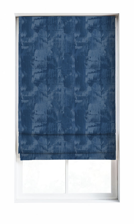 Modern Striped Home Décor Fabric By the Metre (Cobalt/ Denim Blue)