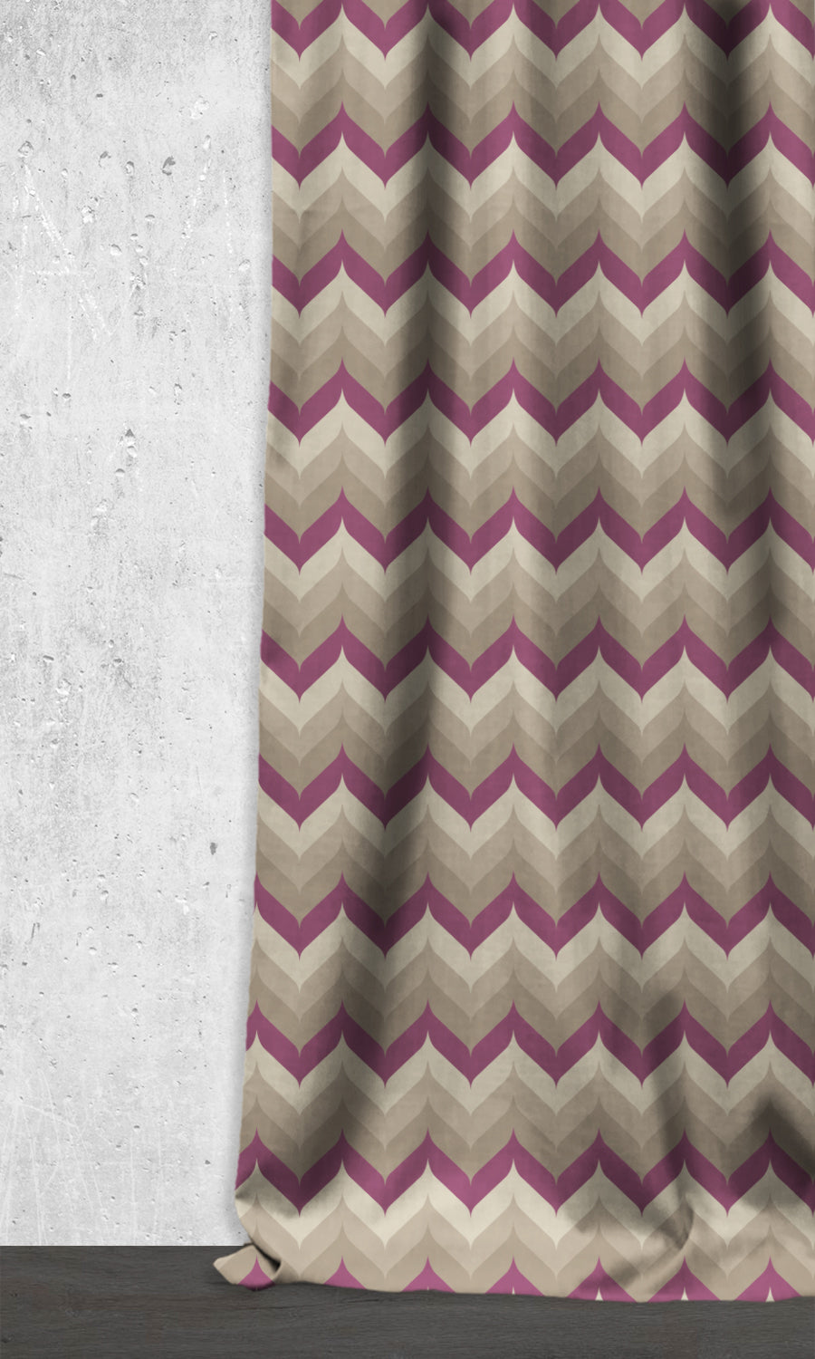 Light Blocking Home Décor Fabric Sample (Purple/ Ivory/ Grey)