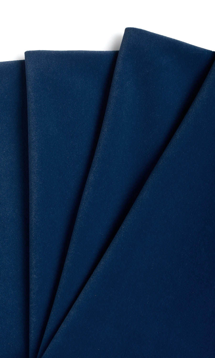 Velvet Fabric Material By the Yard (Navy Blue)