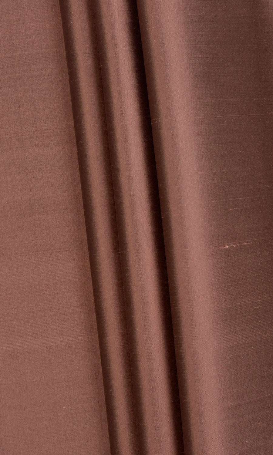 Shantung Silk Fabric Sample for Curtains & Drapes (Cognac Red/ Brown)