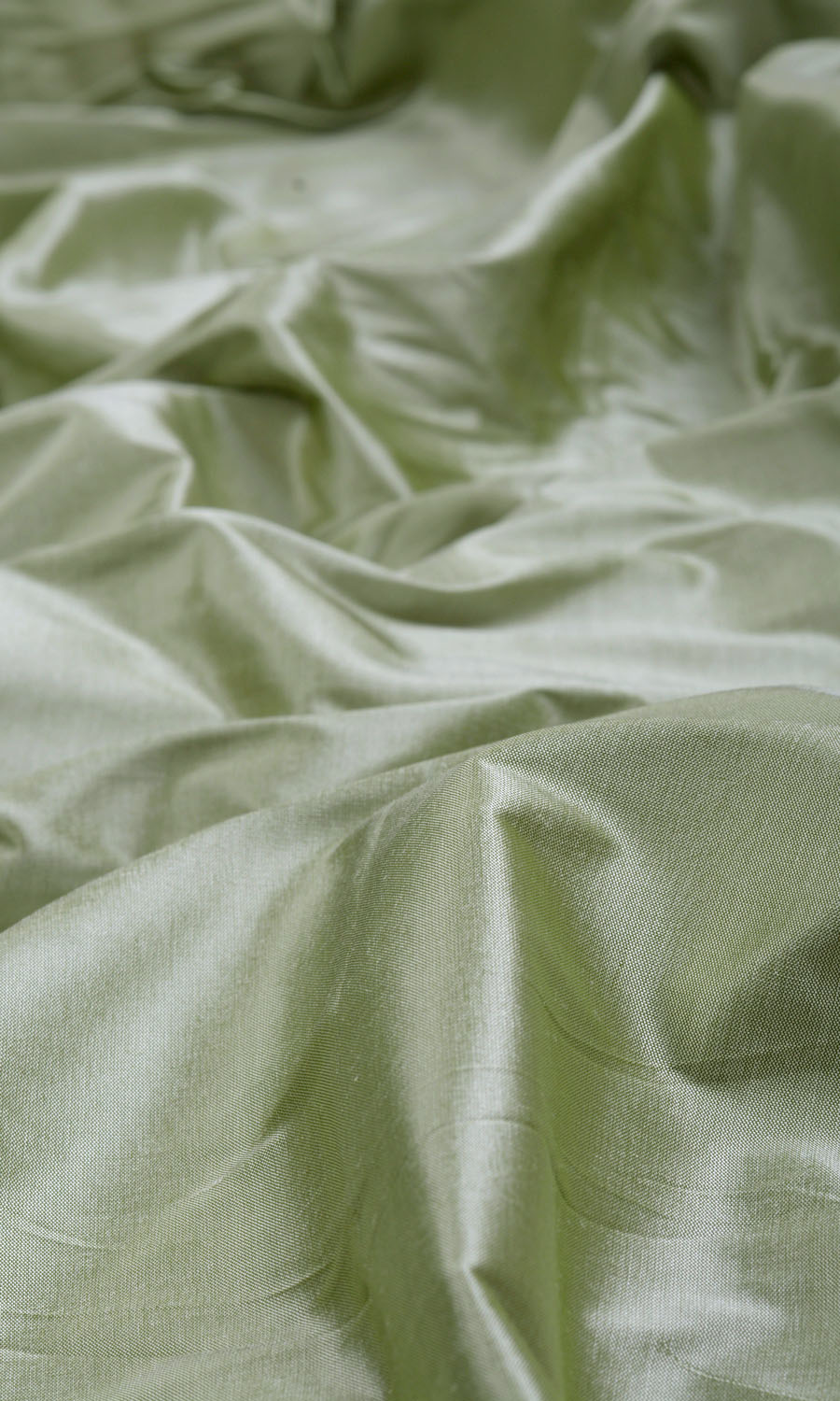 Shantung Silk Home Textile Fabric Material Sample (Celadon Green)
