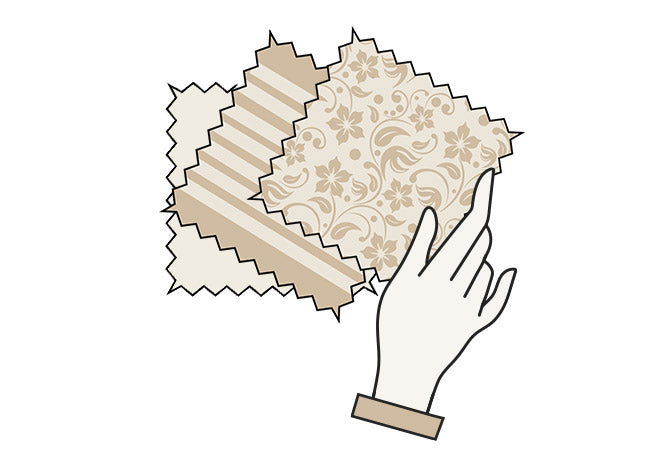 Fabric samples illustration