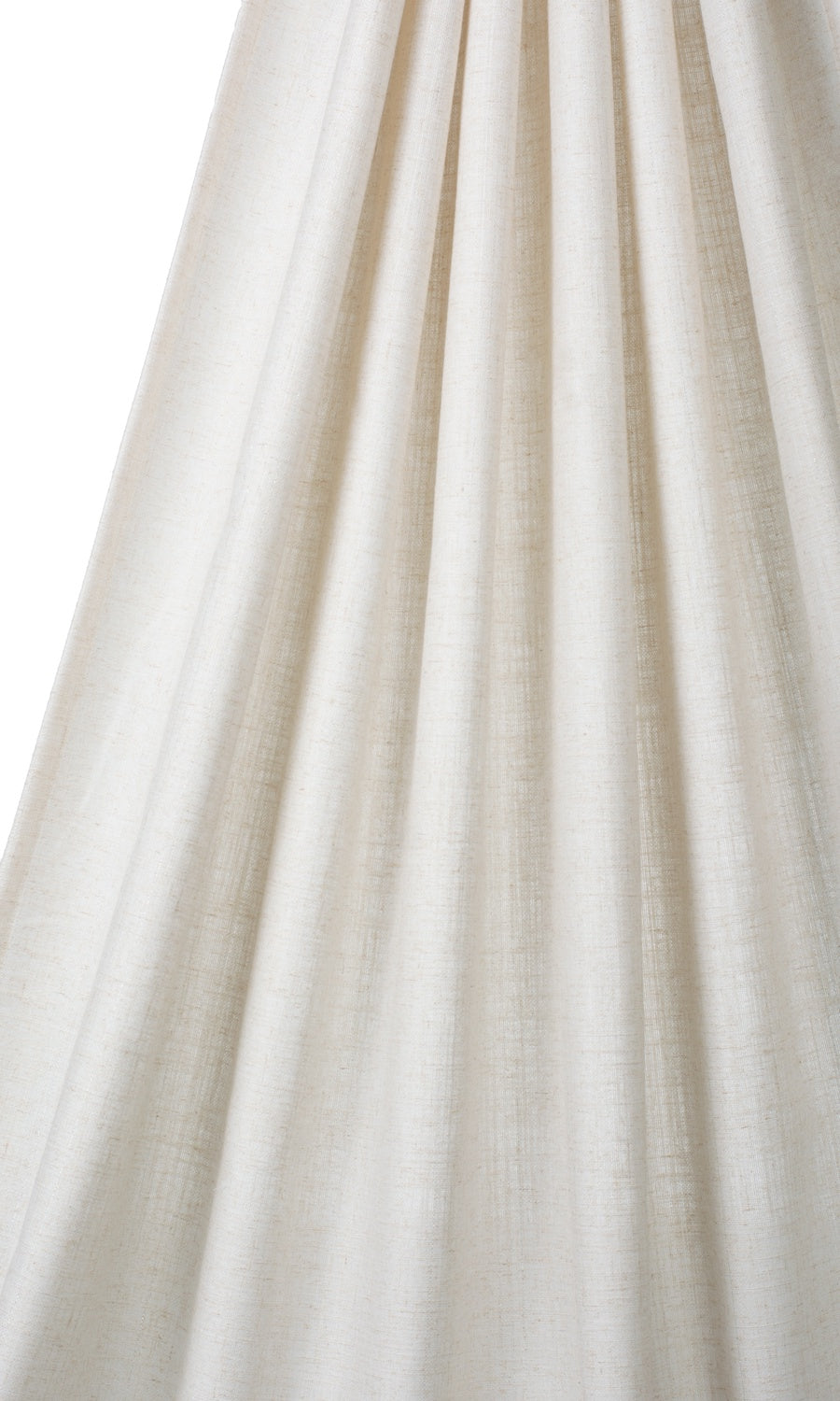Plain Linen Blend Home Textile Fabric Material Sample (Cream/ Ivory)