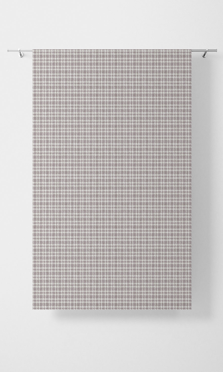 Modern Check Patterned Fabric Material By the Metre (Mauve)