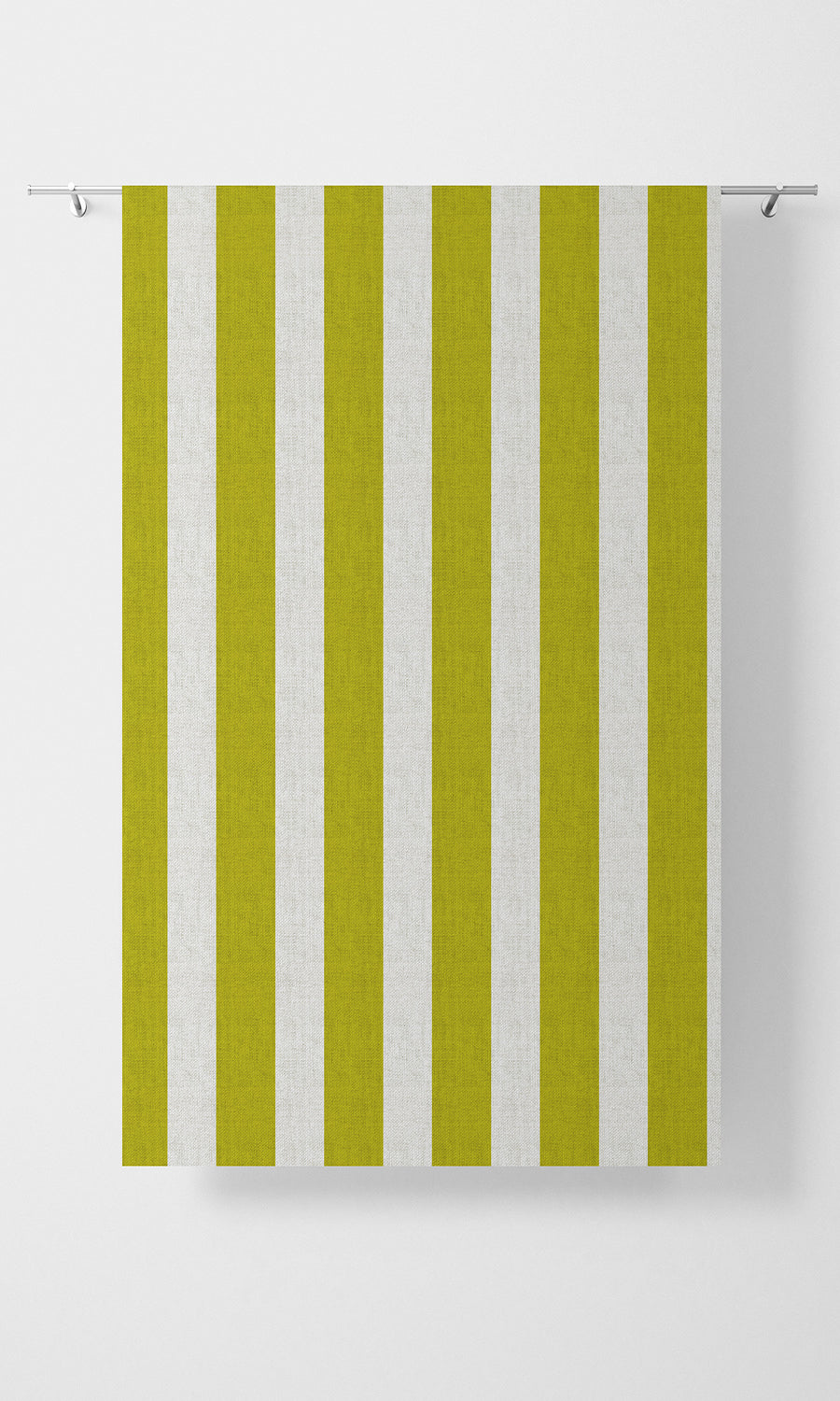 Striped Free Fabric Material Sample (Apple Green)