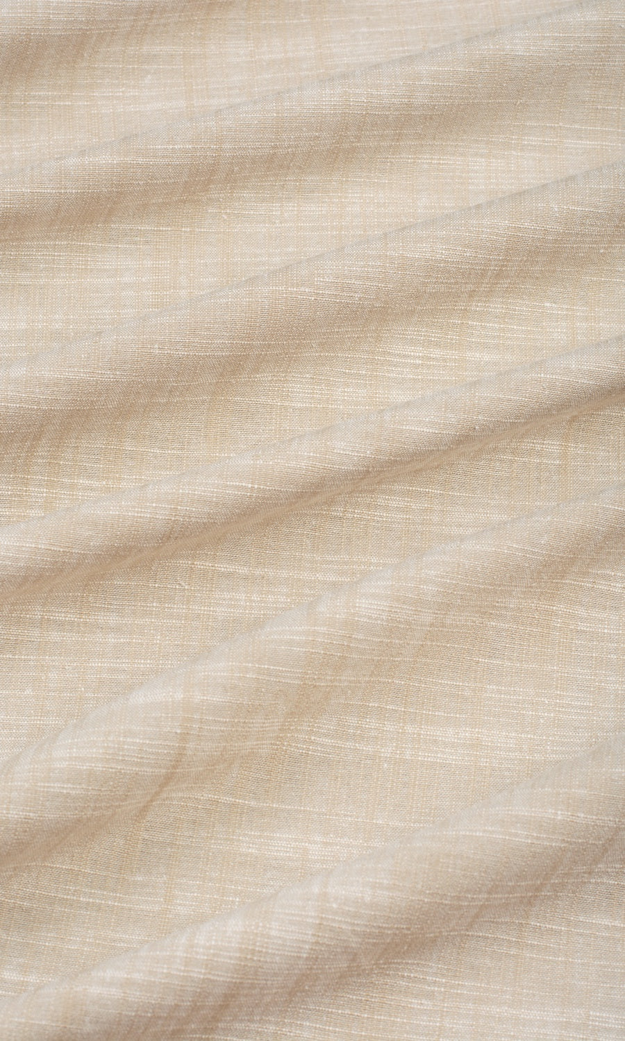 Linen-Textured Fabric Sample for Curtains & Drapes (Pale Beige)