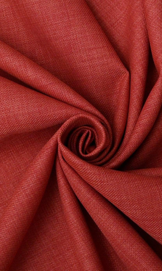 Cotton-Linen Curtains (Red/ Orange)