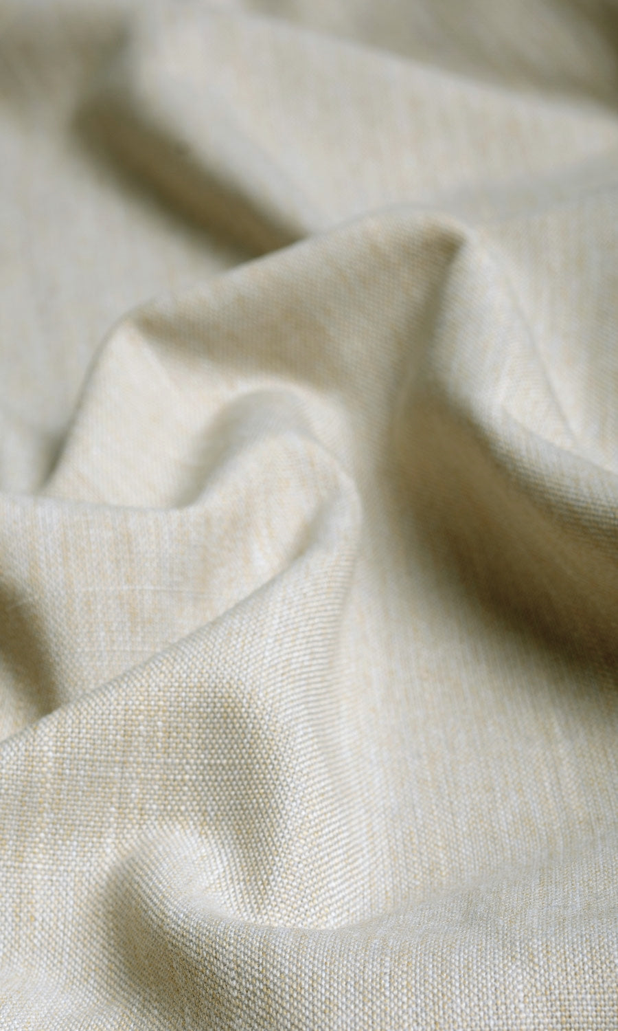 Plain Linen Texture Fabric By the Yard for Curtains & Drapes (Pale Grey/ Ivory)