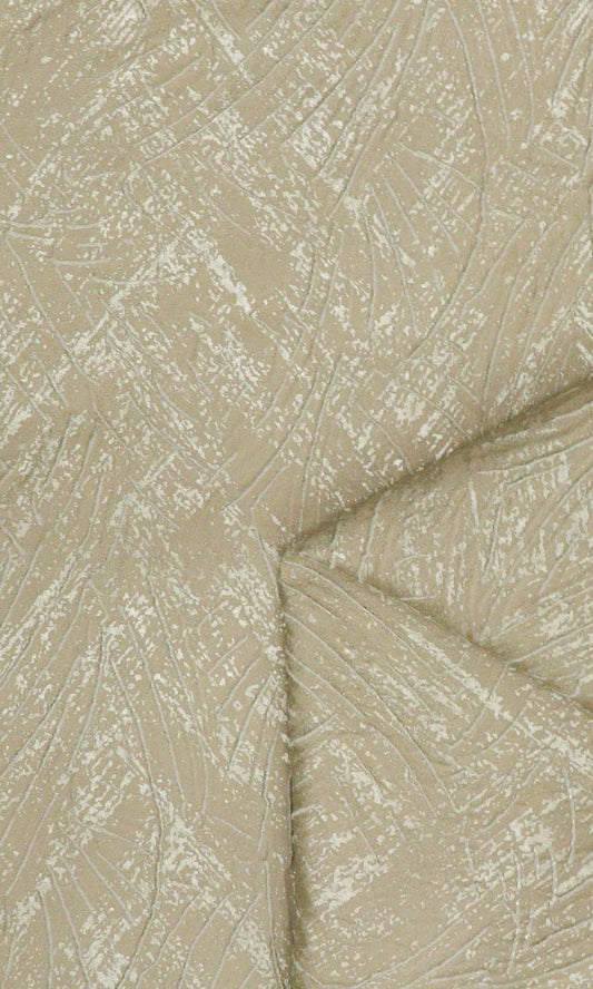 Self-Patterned Poly-Cotton Home Décor Fabric Sample (Caramel Brown)