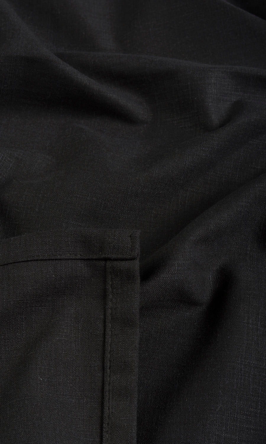 Poly-Cotton Fabric By the Yard for Curtains & Drapes (Charcoal)
