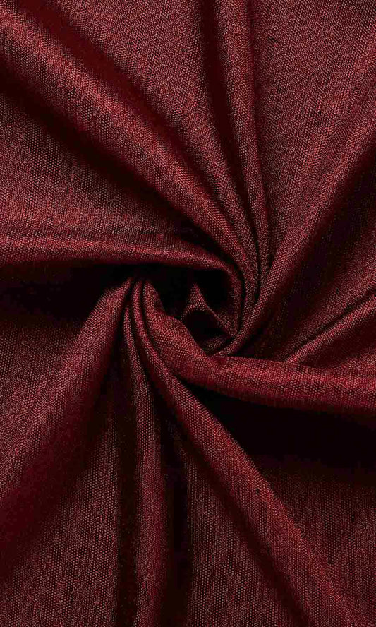 Faux Silk Curtains (Burgundy)