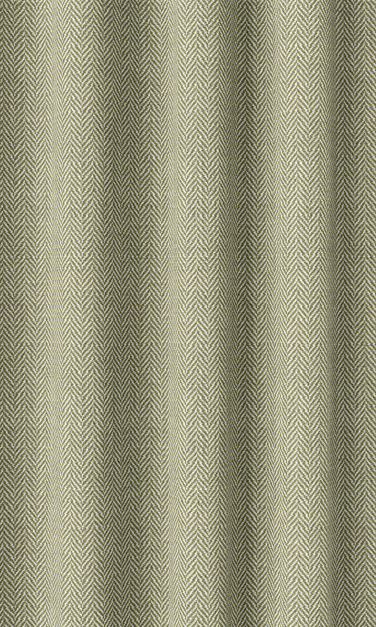 Herringbone Textured Home Décor Fabric Sample (Green)