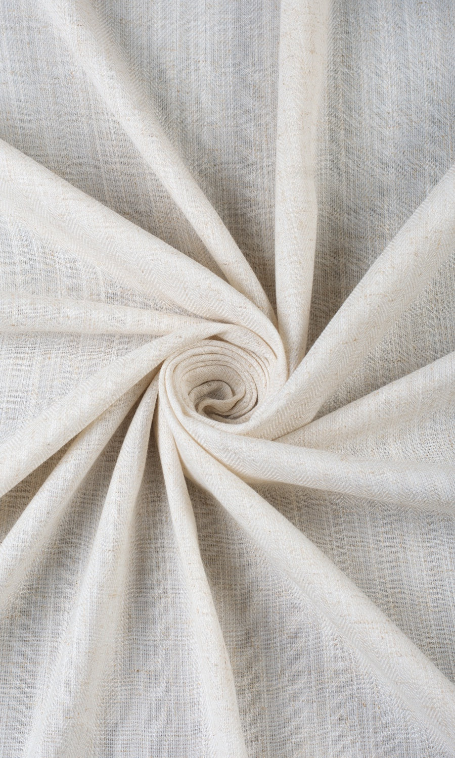 Semi-Sheer Linen Texture Home Décor Fabric Sample (Cream)