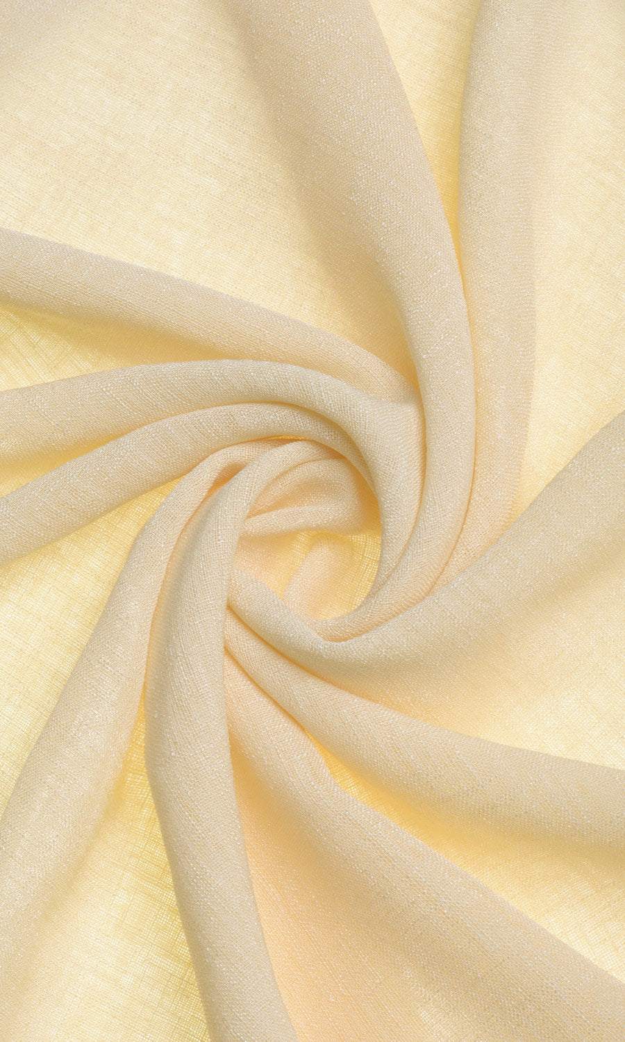 Sheer Linen Home Textile Fabric Material By the Yard (Lemon Yellow)