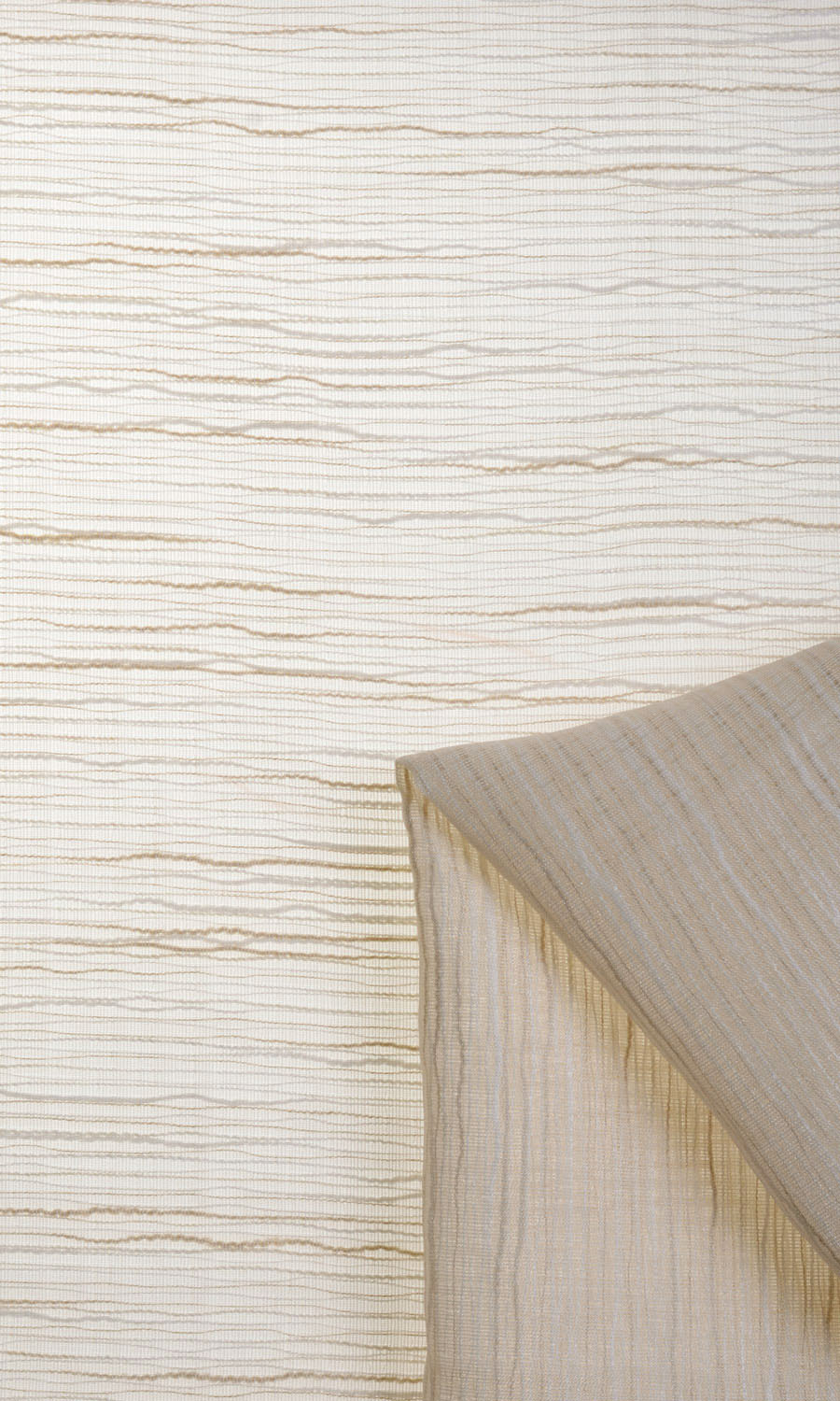 Sheer Window Treatments Fabric Sample (Warm Ivory)