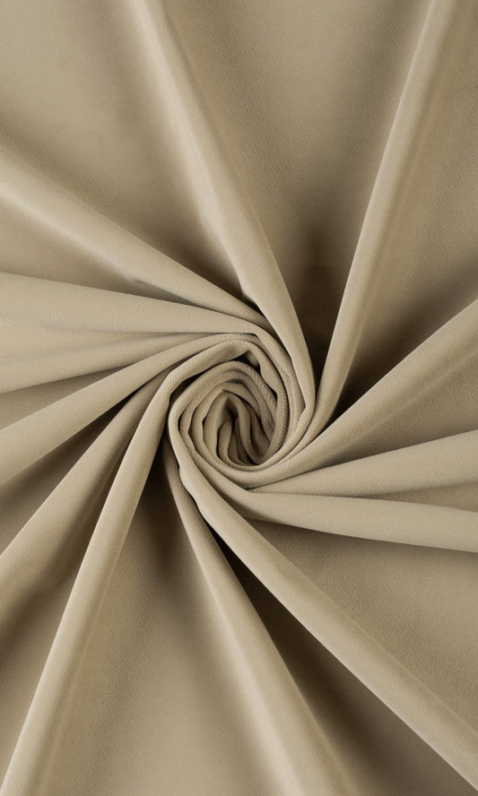 Velvet Home Décor Fabric Sample (Beige)