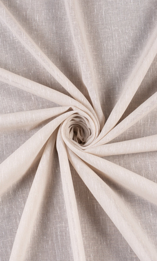 Plain Sheer Home Décor Fabric Sample (Greige/ Warm Ivory)