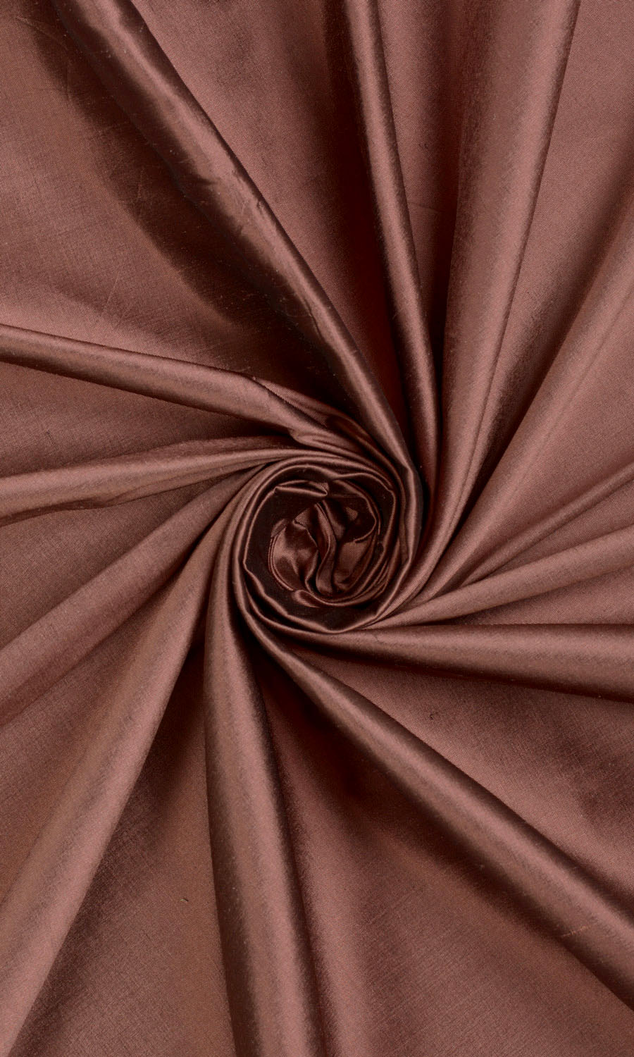 Shantung Silk Home Décor Fabric Sample (Cognac Red/ Brown)