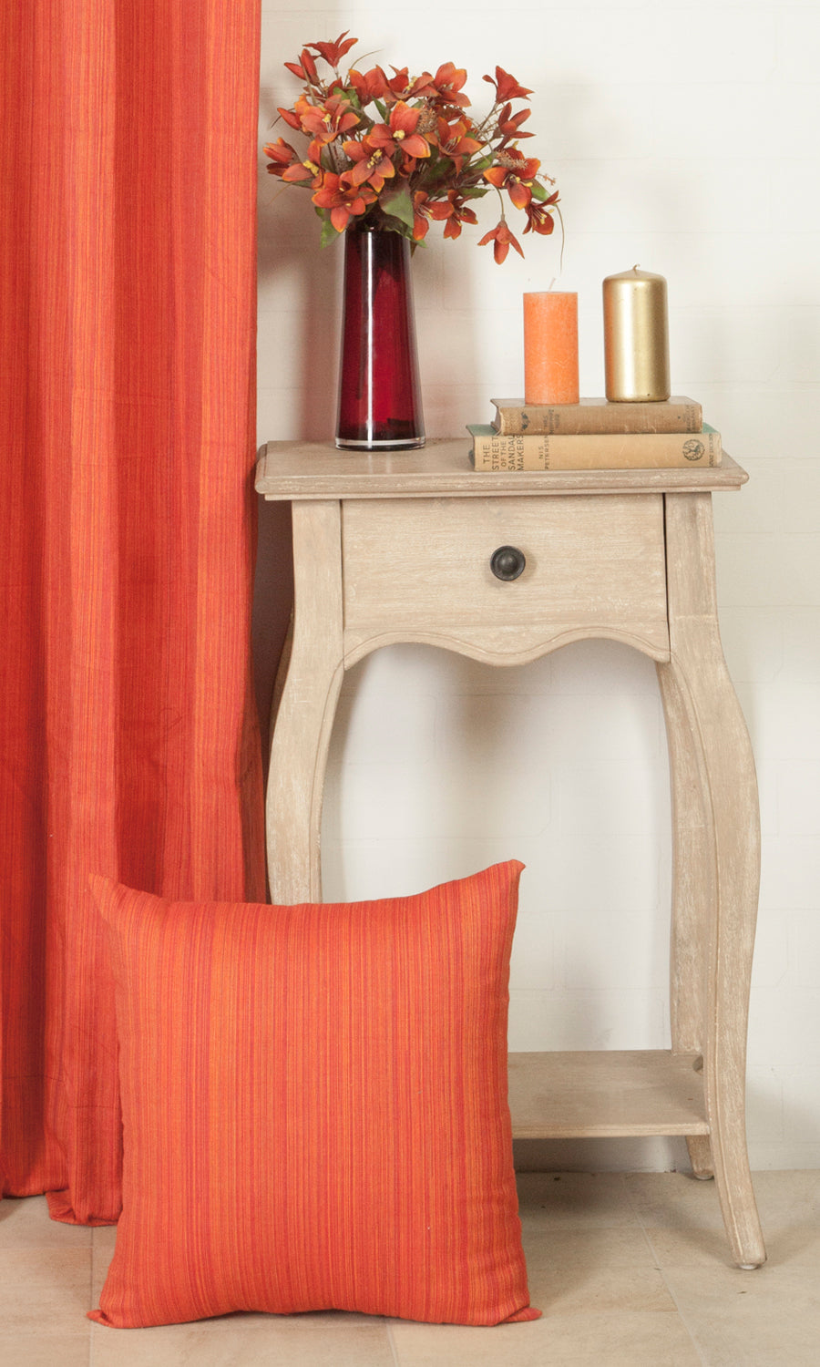 Cotton Fabric Material By the Metre (Orange)
