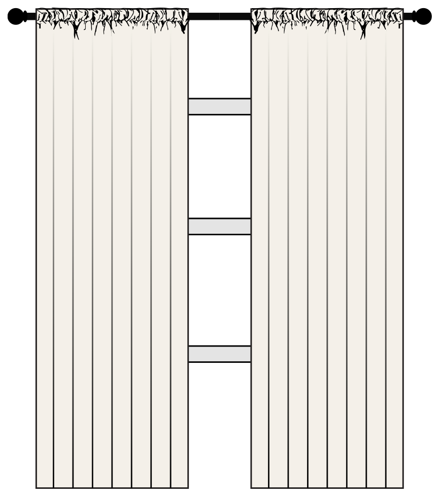 Rod pocket panel illustration