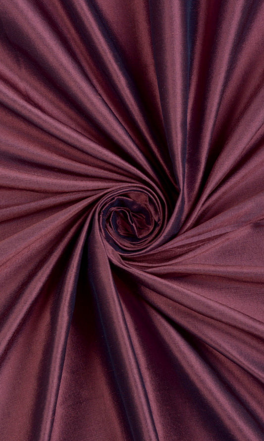 Shantung Silk Home Décor Fabric Sample (Wine Purple)