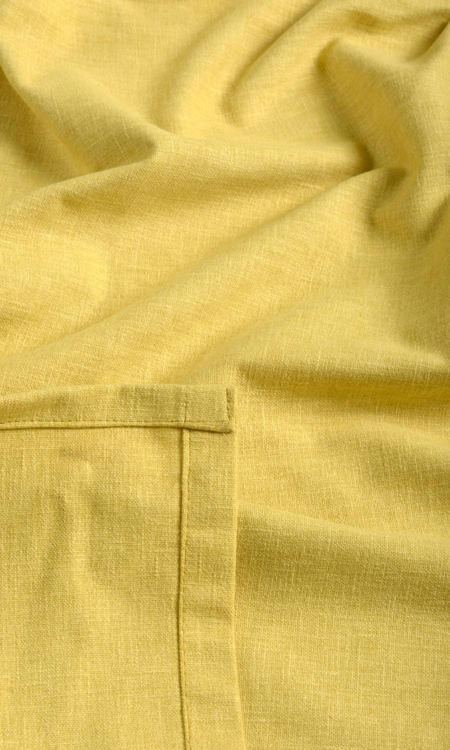 Poly-Cotton Fabric Sample for Curtains & Drapes (Cornflower Yellow)