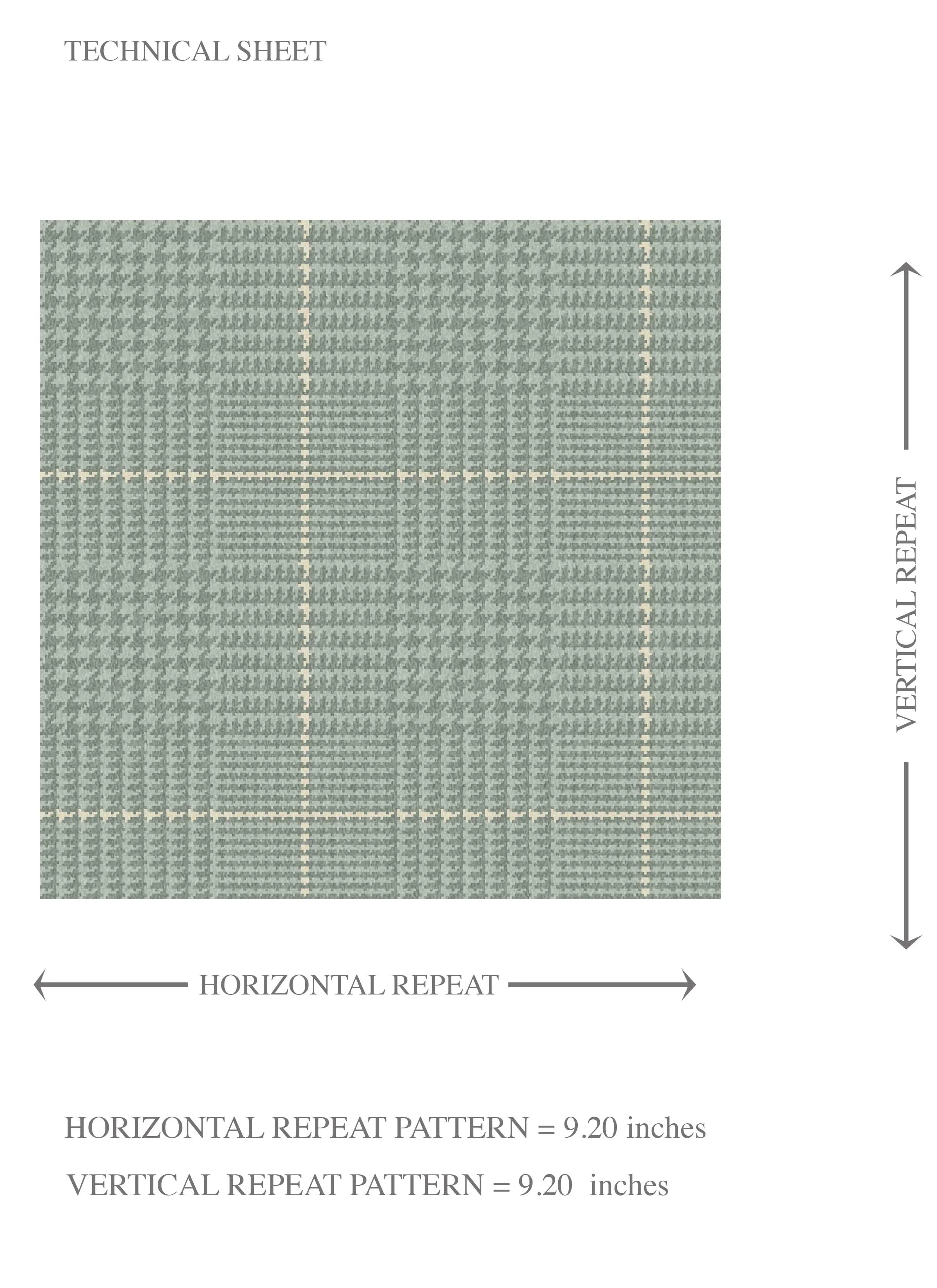Textured Check/ Geometric Kids Room Wallpaper Sample (Sage Green)