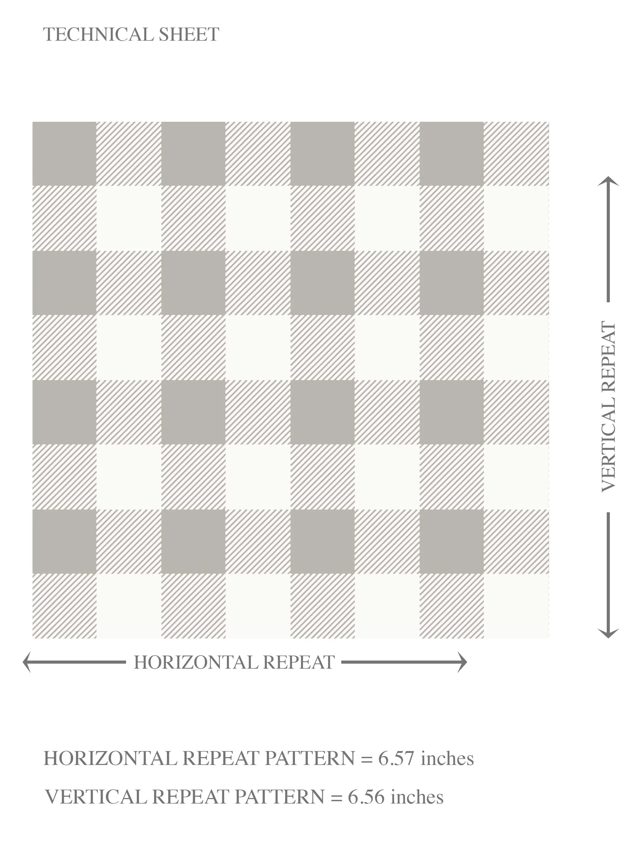 Neutral Gingham Checkered Kids Room Wallpaper Sample (Grey)