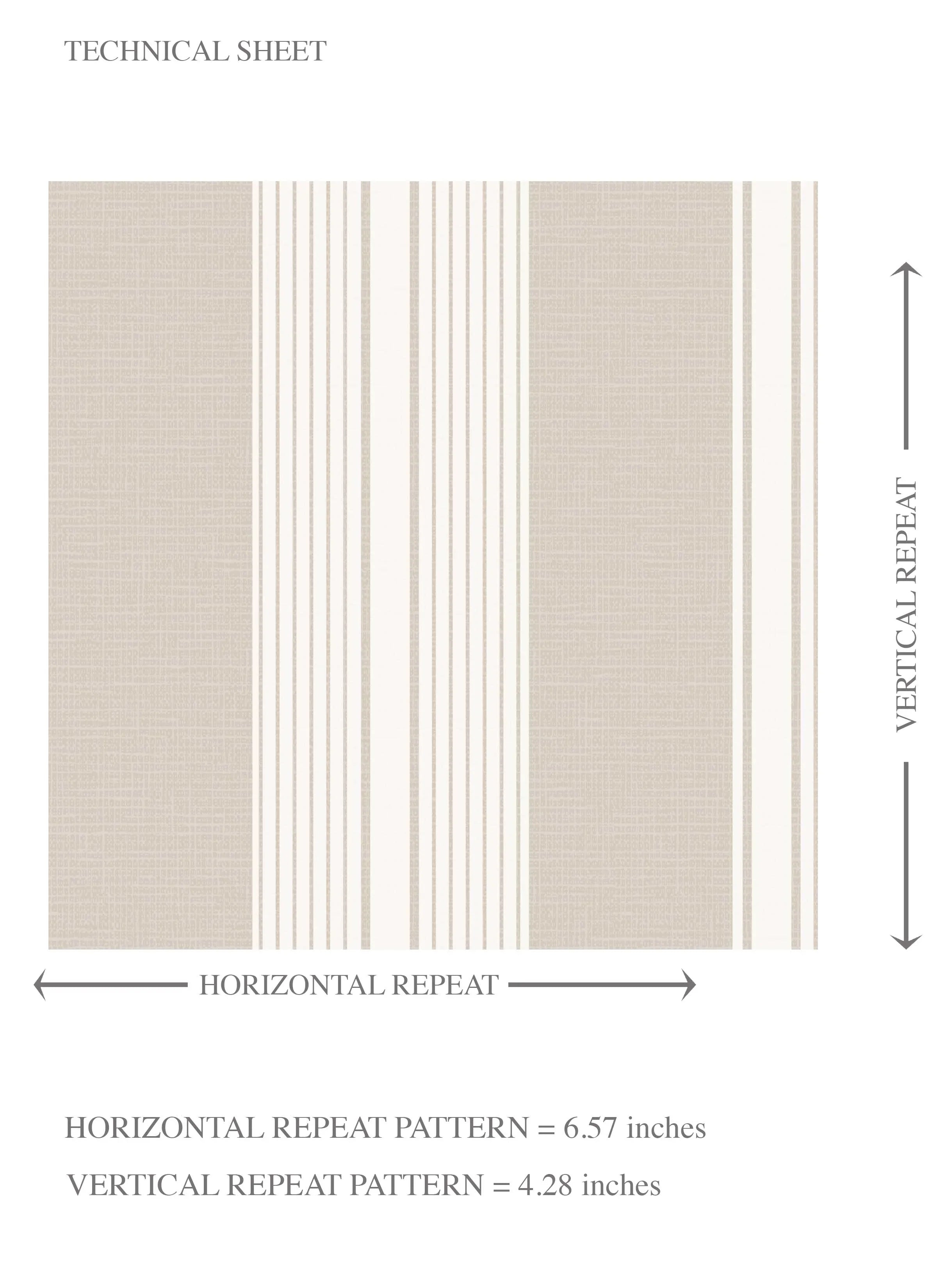 Neutral Geometric Striped Kids Room Wallpaper Sample (Soft Taupe/ Beige/ Grey)