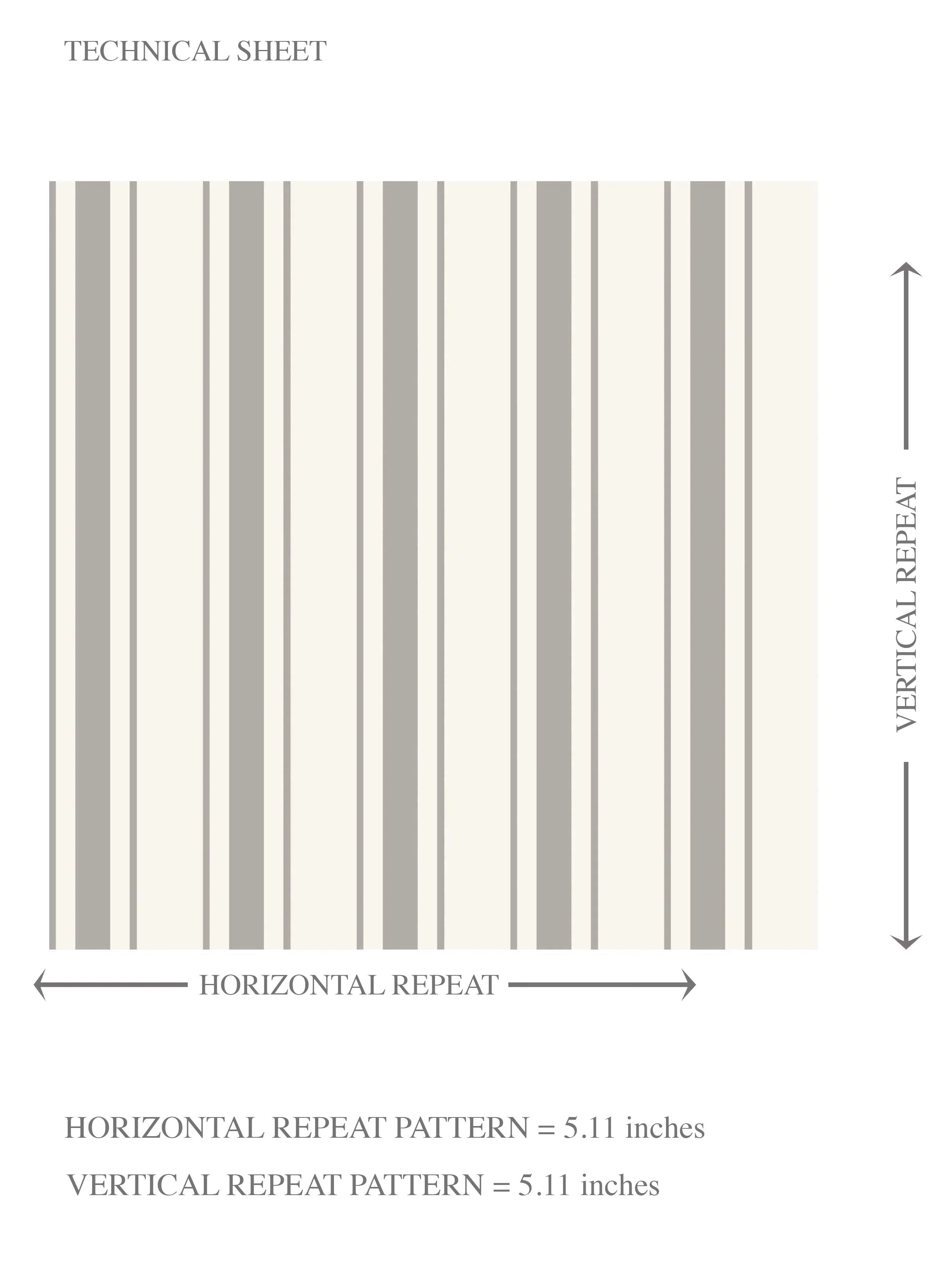 Neutral Geometric Striped Kids Room Wallpaper Sample (Light Grey)