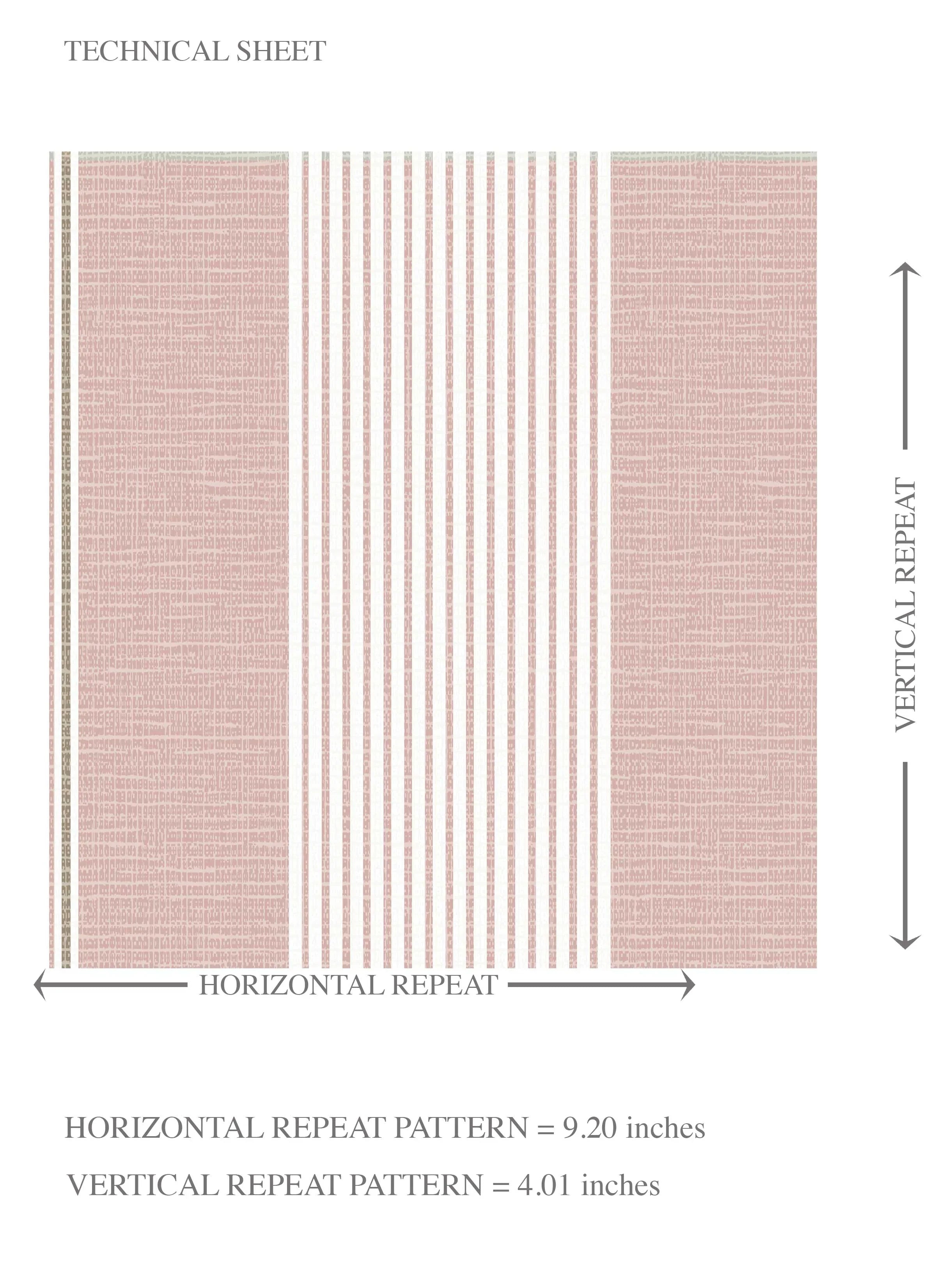 Geometric Striped Kids Room Wallpaper (Pink)