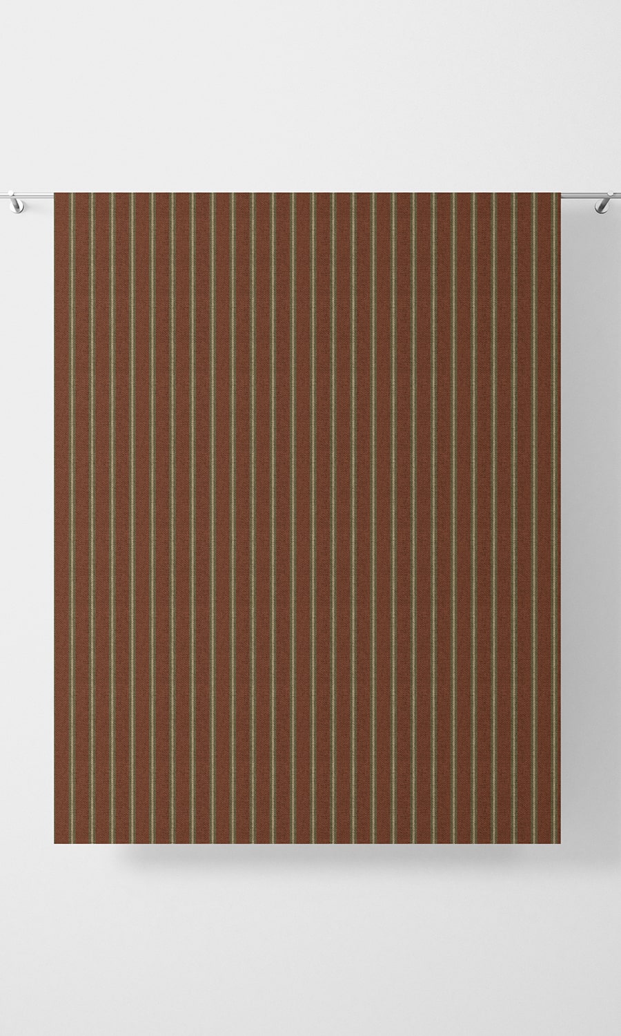 Modern Striped Home Décor Fabric Sample (Red)