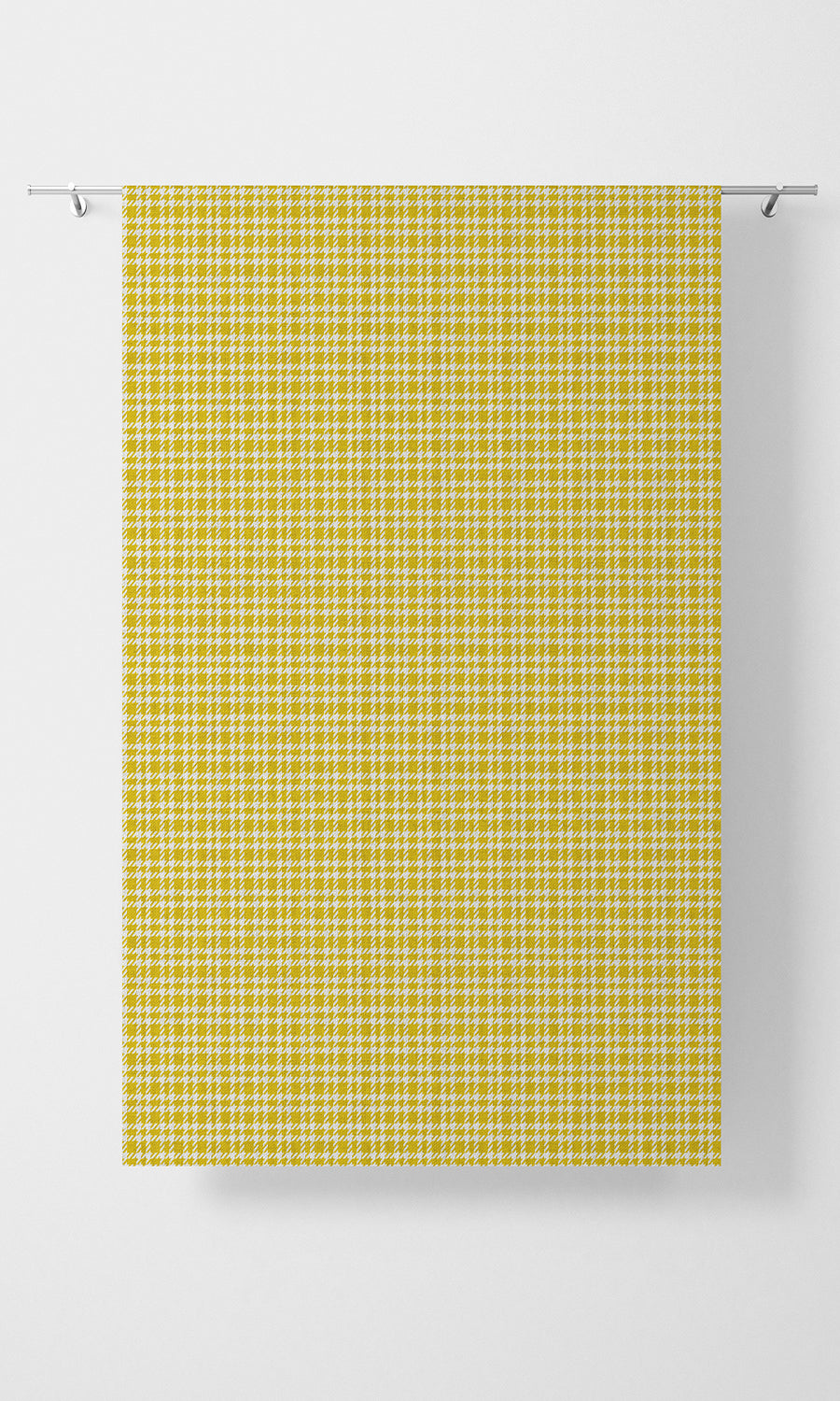 Check Patterned Fabric Material By the Metre (Yellow)