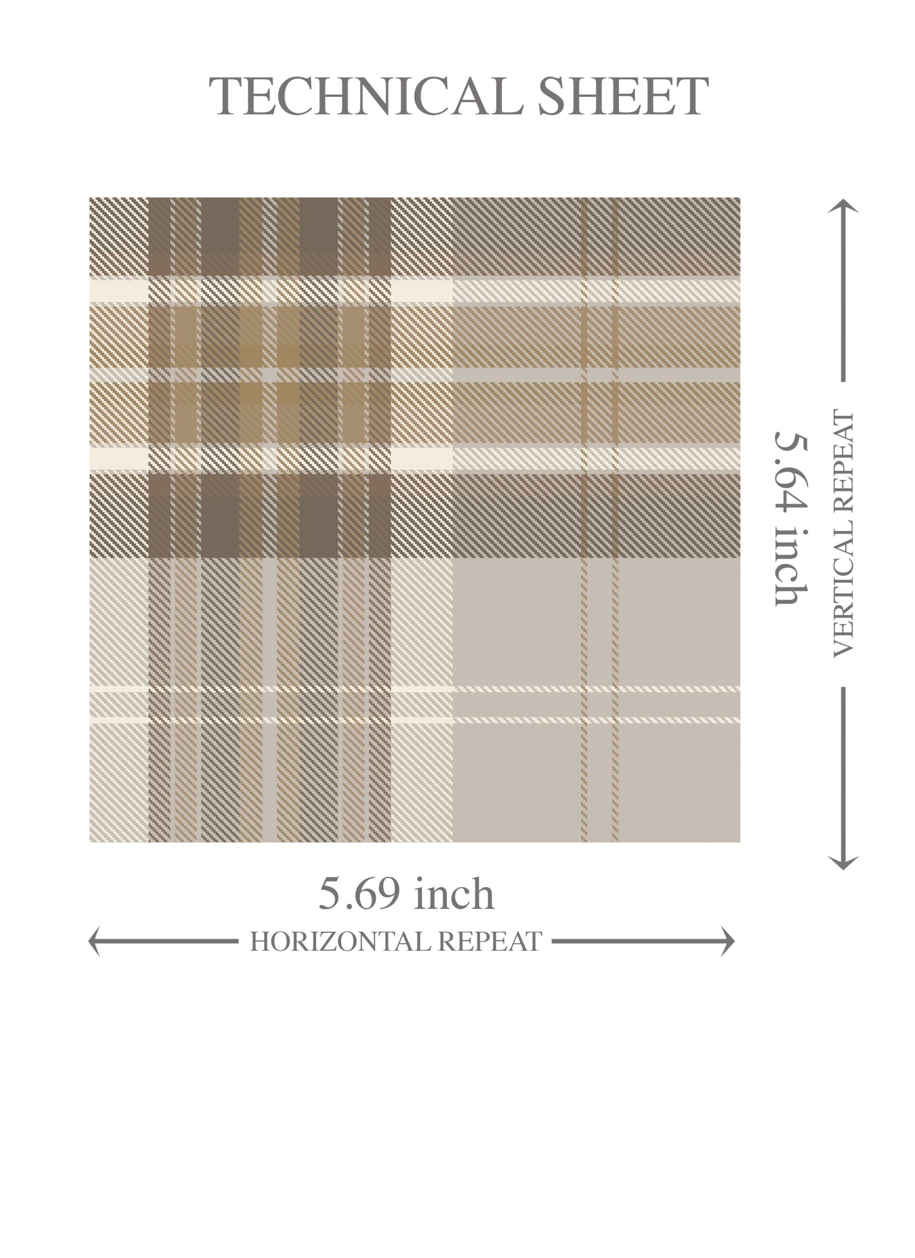 Neutral Geometric Plaid Checkered Kids Room Wallpaper Sample (Beige/ Greige/ Taupe)