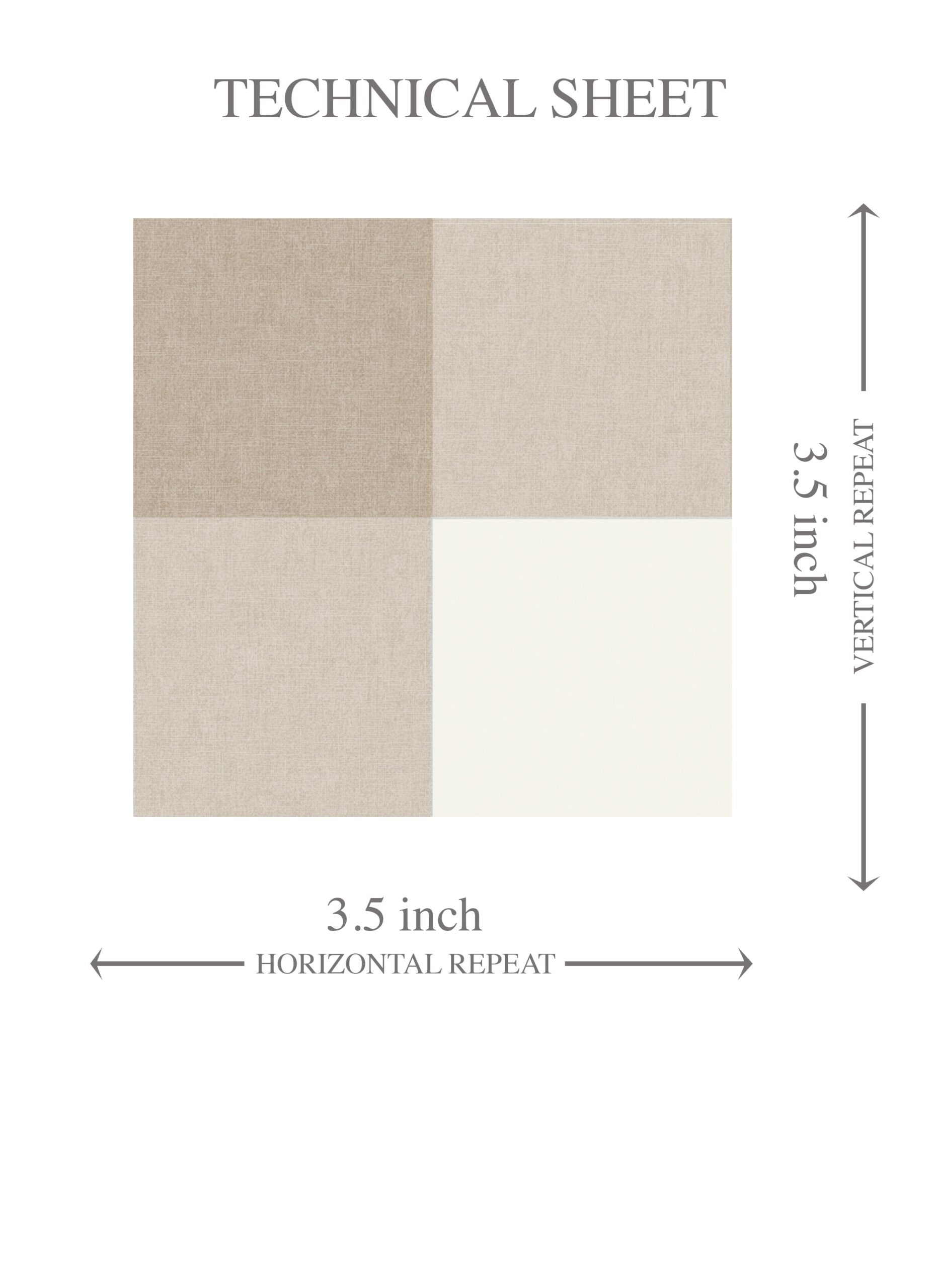 Neutral Geometric Gingham Checkered Kids Room Wallpaper Sample (Light Beige/ Greige)
