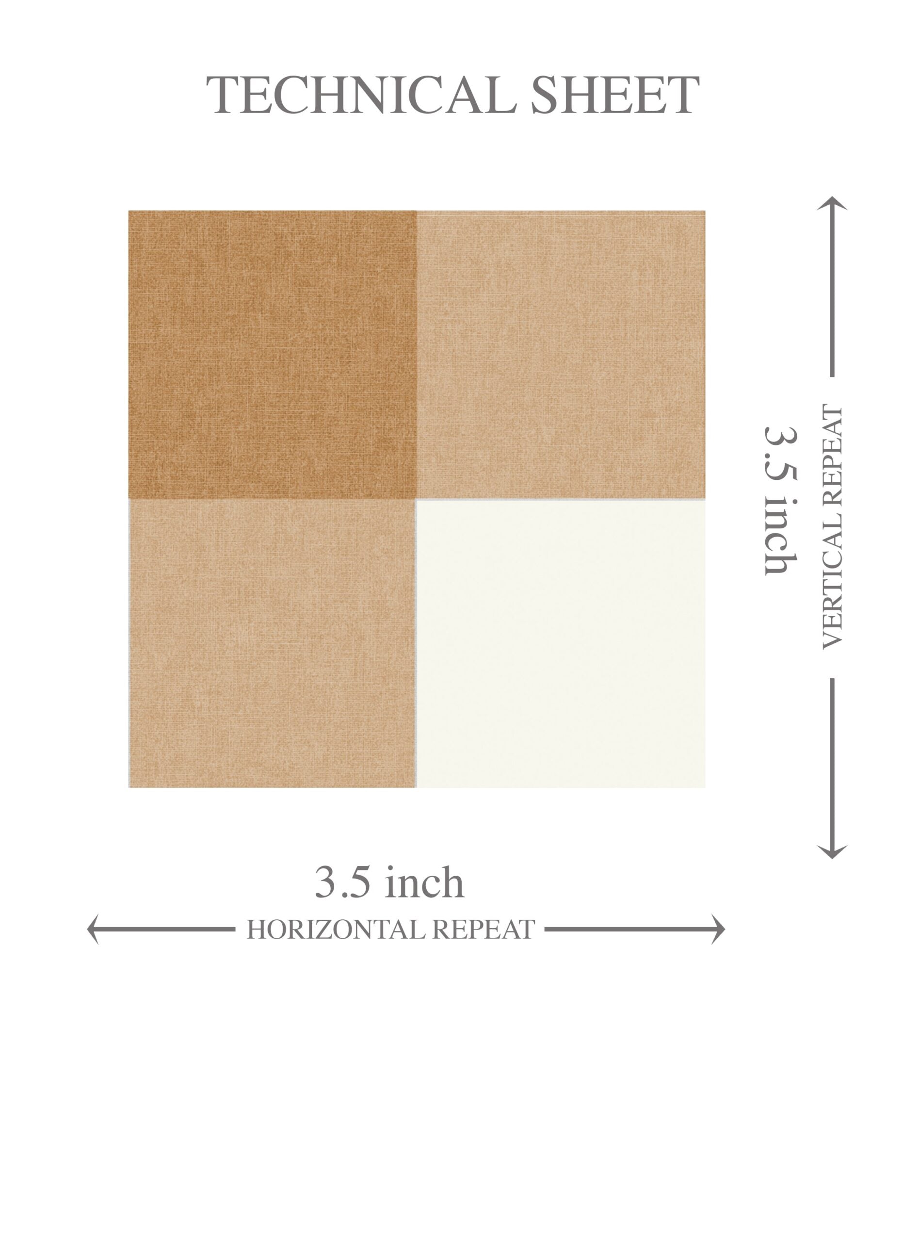 Geometric Gingham Checkered Kids Room Wallpaper Sample (Ochre Orange)