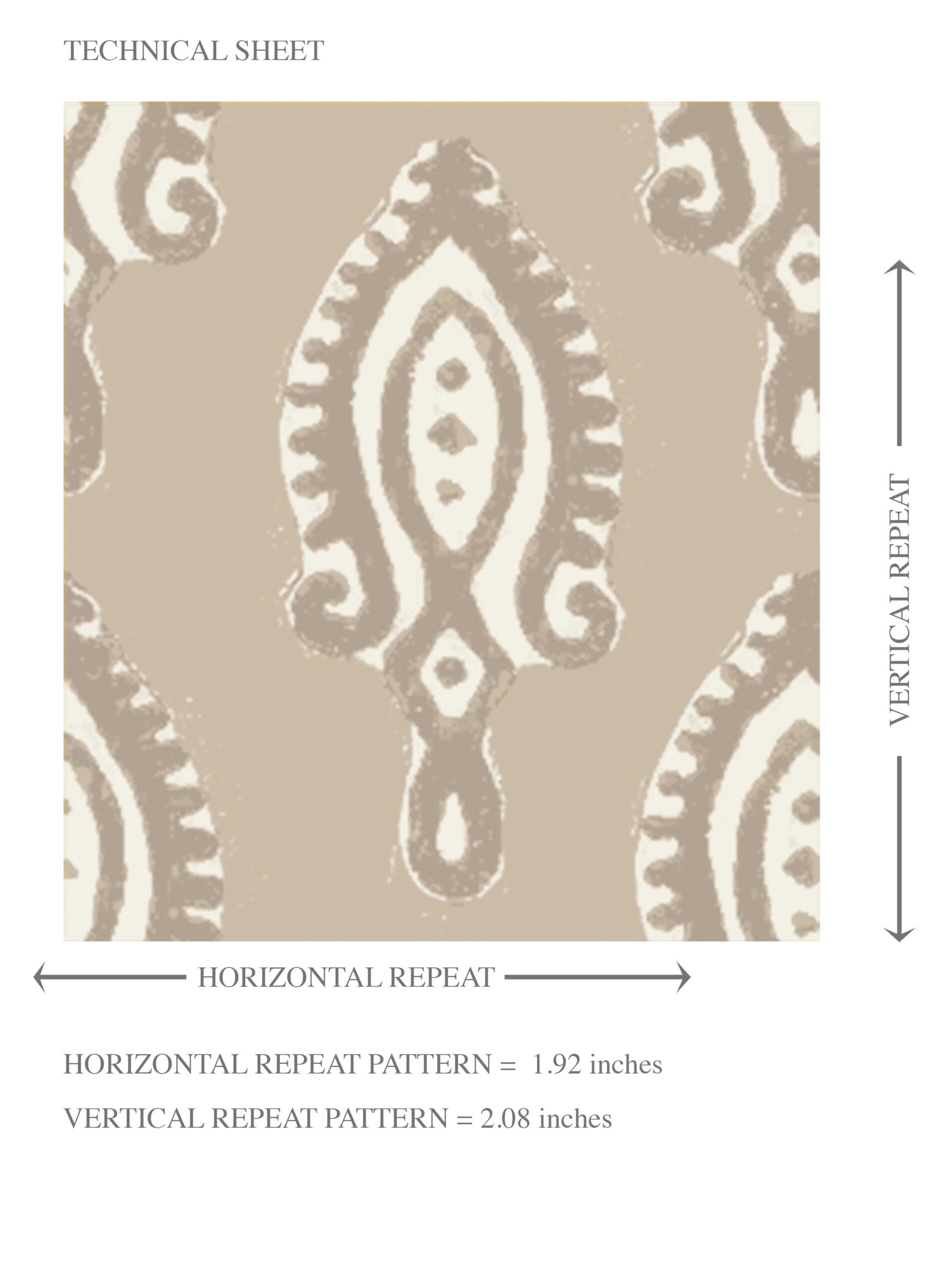 Neutral Textured Teardrop/ Paisley Block Print Kids Room Wallpaper (Beige/ Taupe/ Tan/ White)