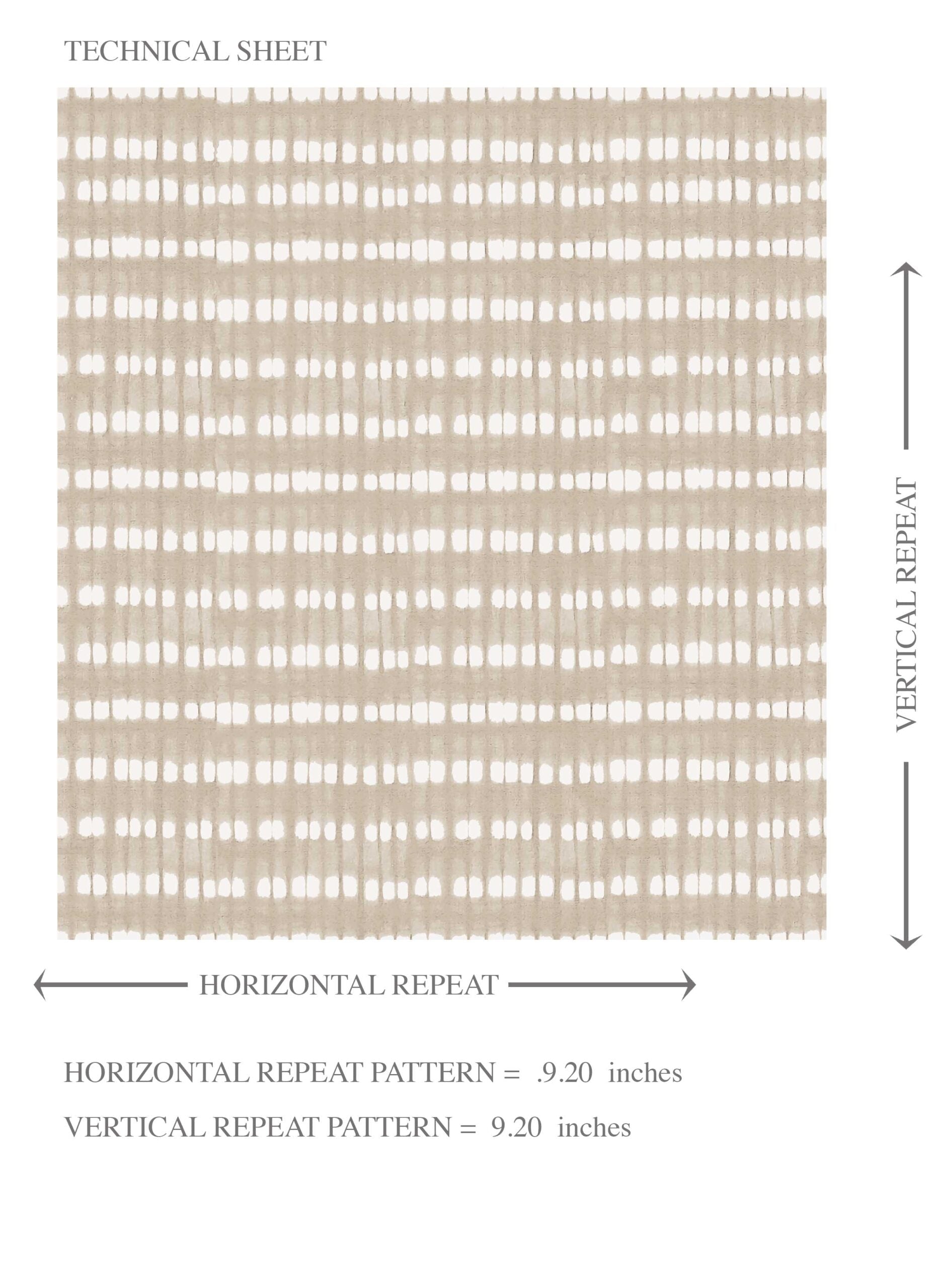 Textured Shibori Effect Striped Kids Room Wallpaper (Beige/ Greige/ White)