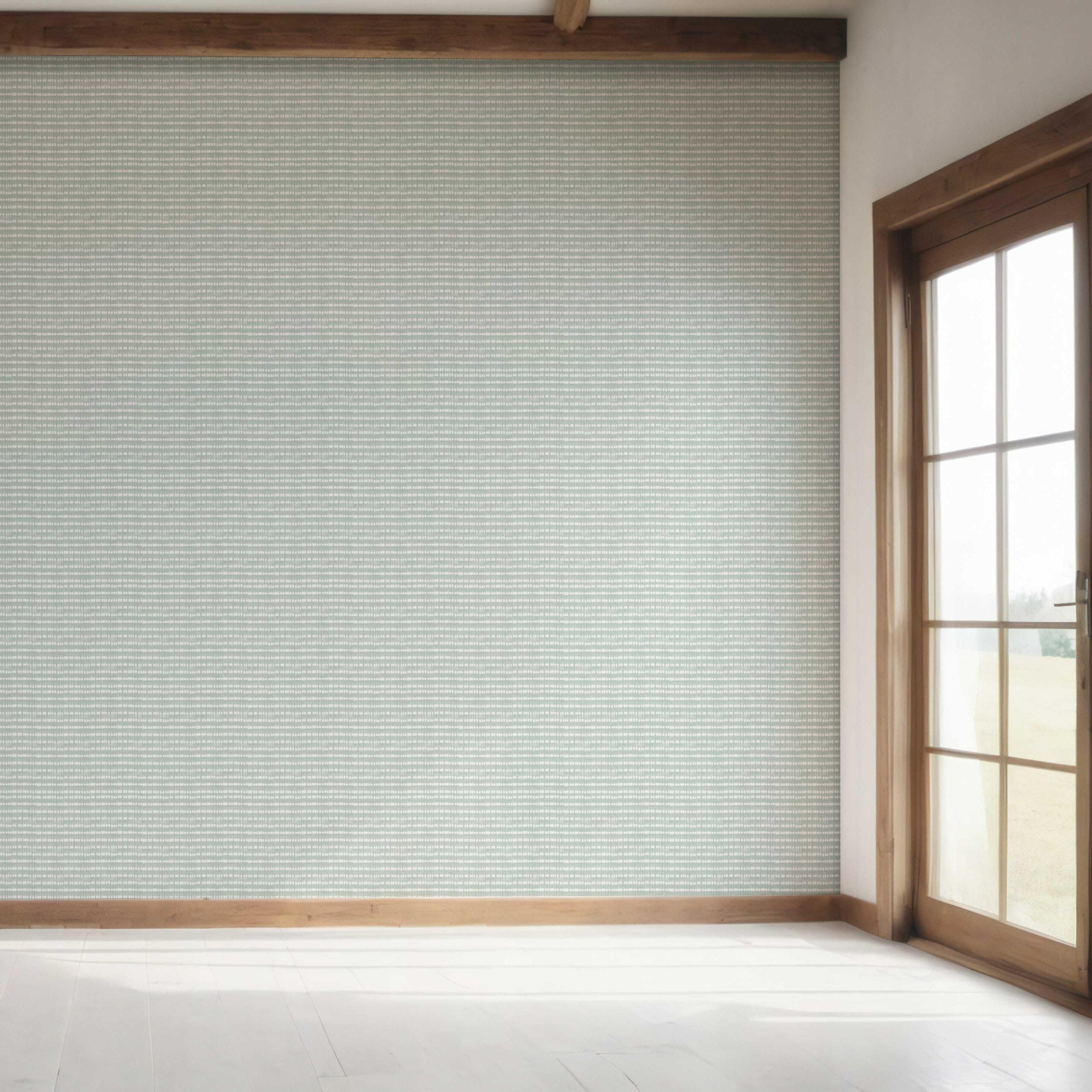 Textured Shibori Effect Striped Bedroom Wallpaper Sample (Blue/ White)