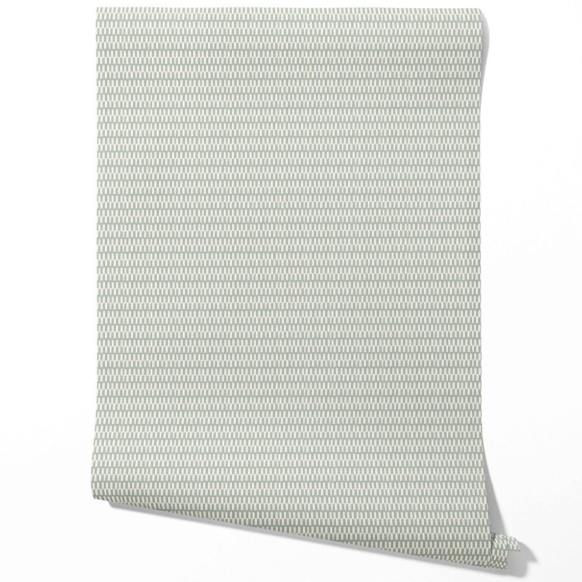 Modern Neutral-Toned/ Micro-Patterned Kitchen Wallpaper Sample (Sage Gray)
