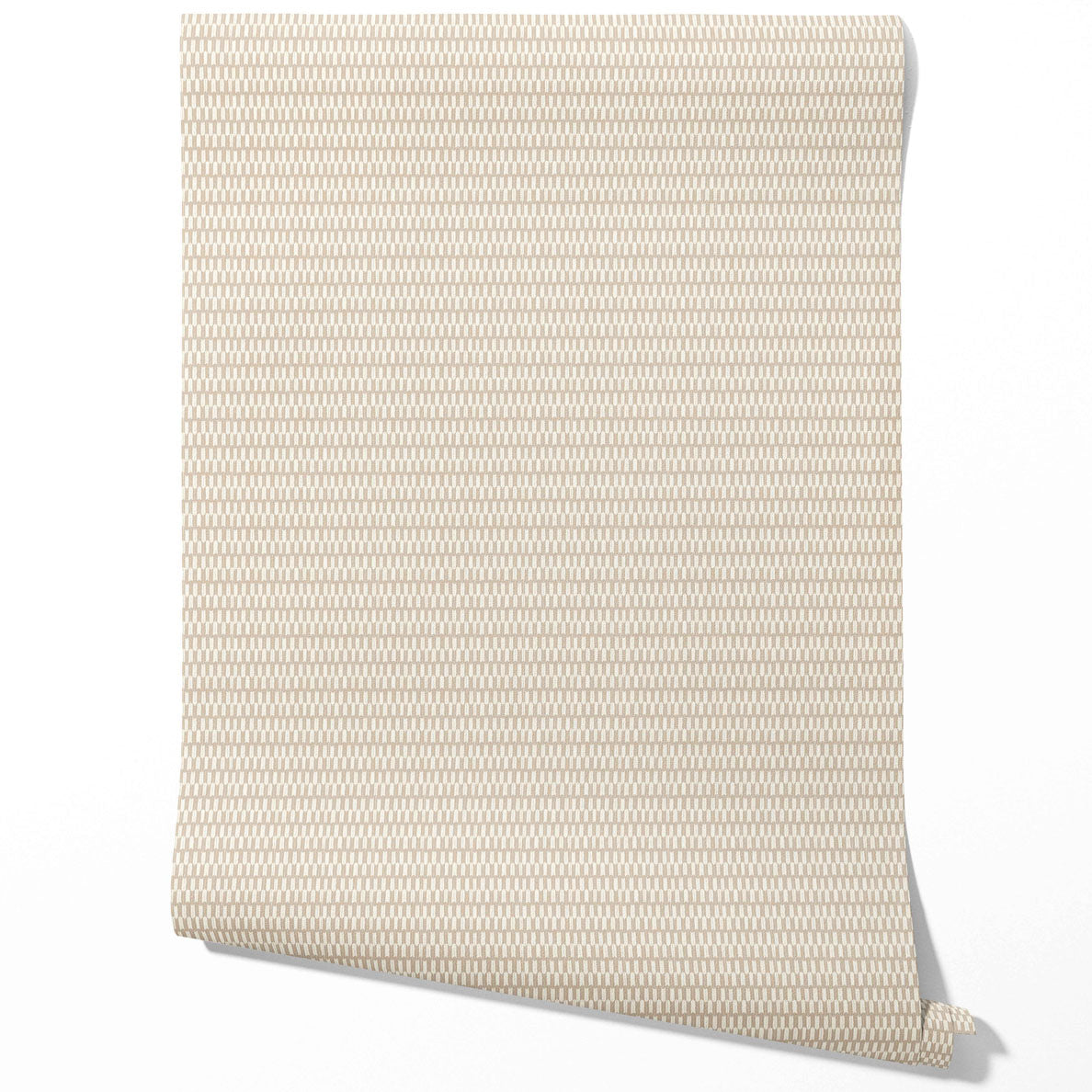 Modern Neutral-Toned/ Micro-Patterned Kitchen Wallpaper (Beige/ White)