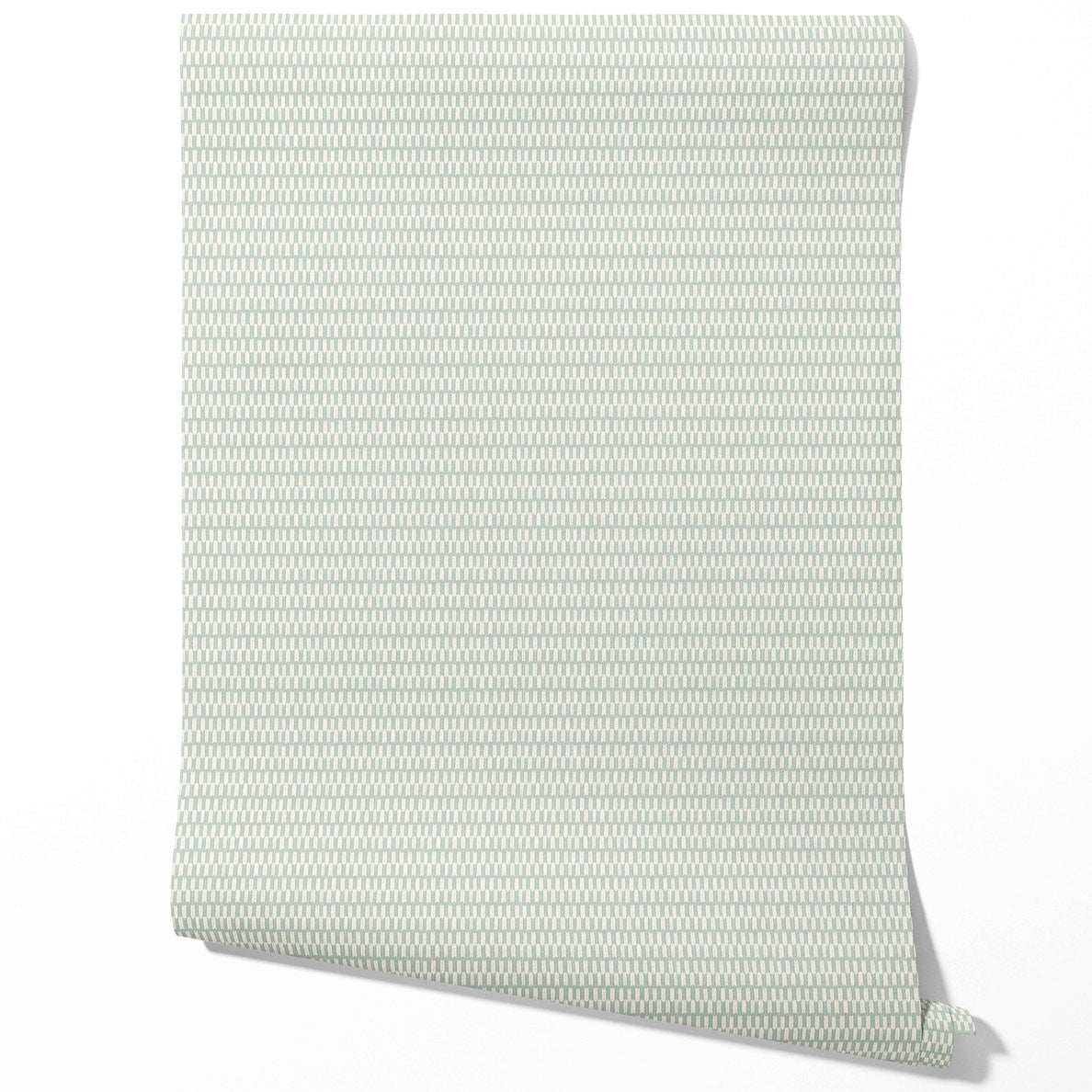Modern Geometric Micro-Print Kitchen Wallpaper Sample (Duck Egg Blue/ White)